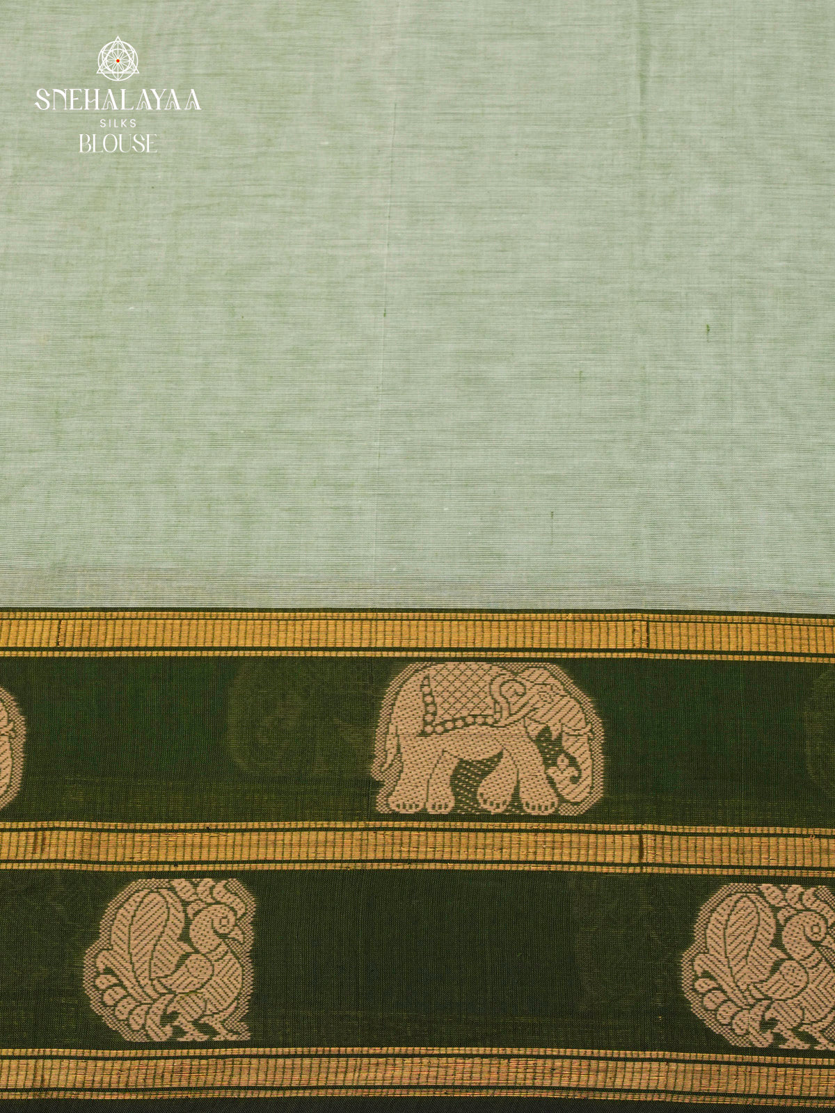 Sage Green Chettinad Cotton Saree