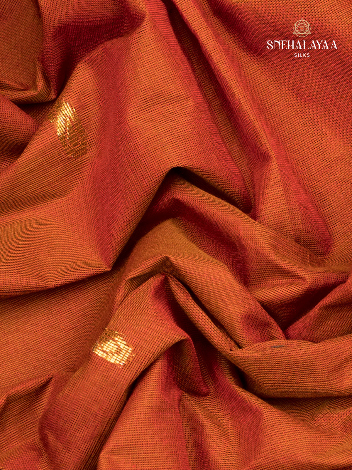 Orange Chettinad Cotton Saree