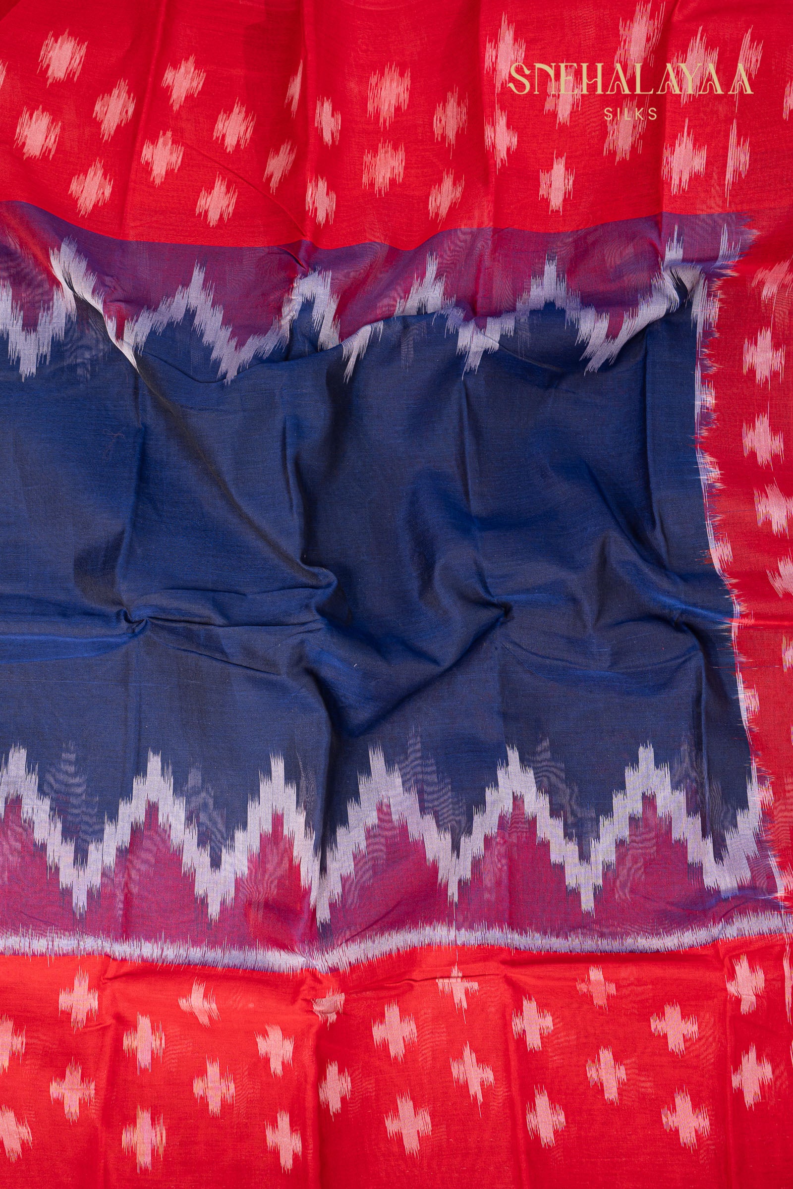 Blue Bengal Cotton Saree