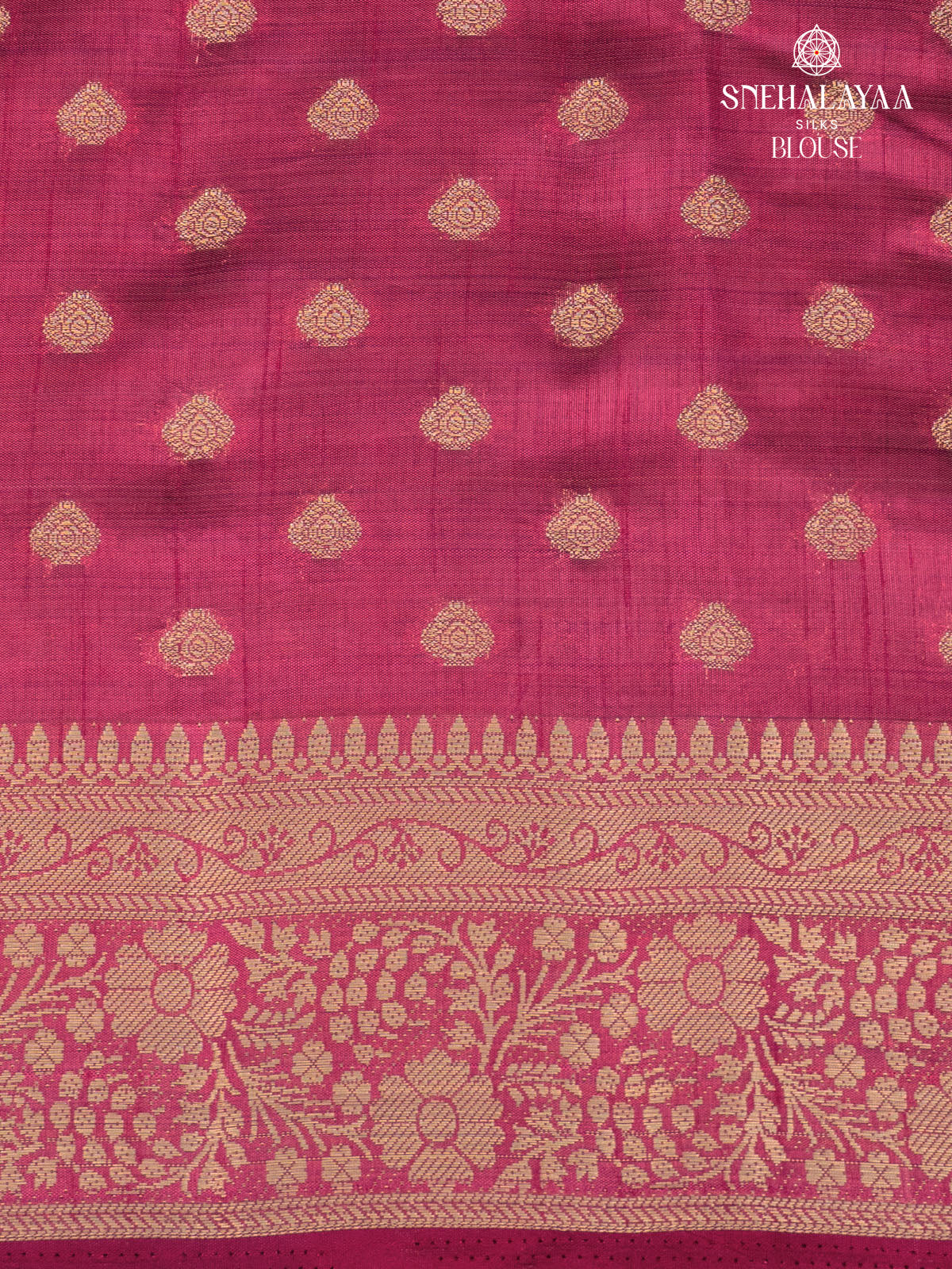 Magenta Raw Silk Saree