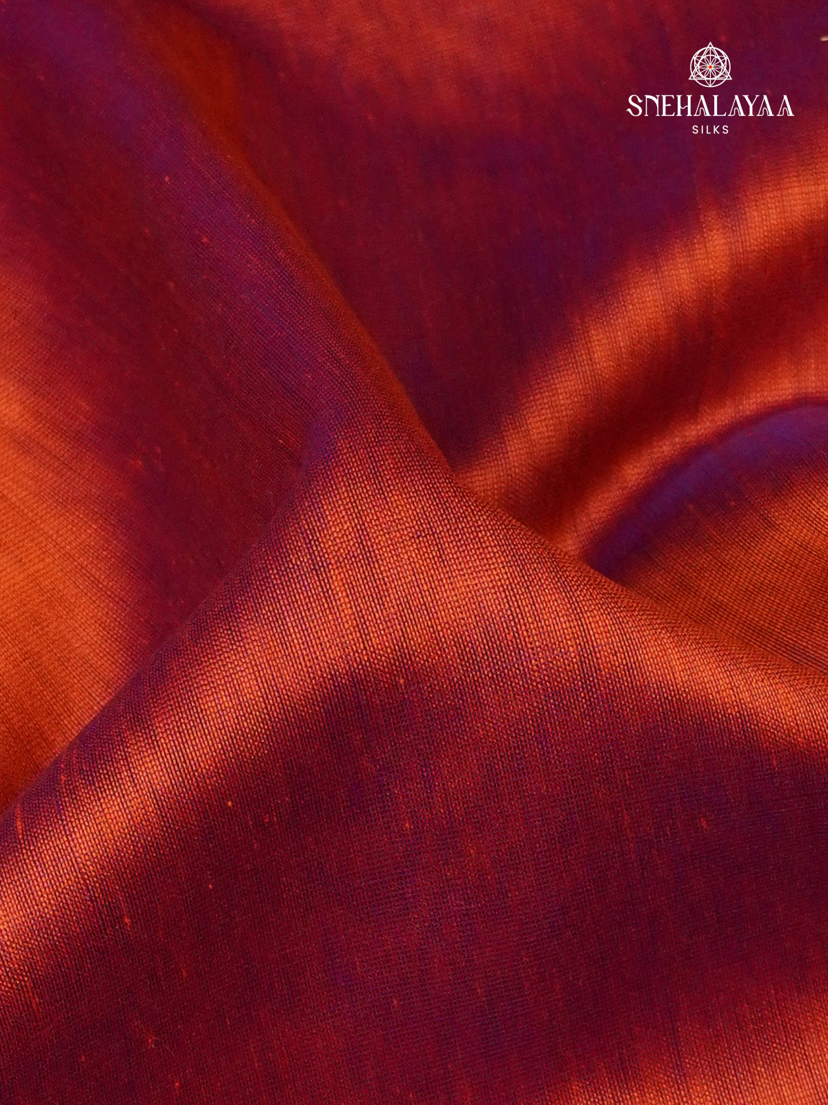 Rust Orange Maheshwari Silk Cotton Saree