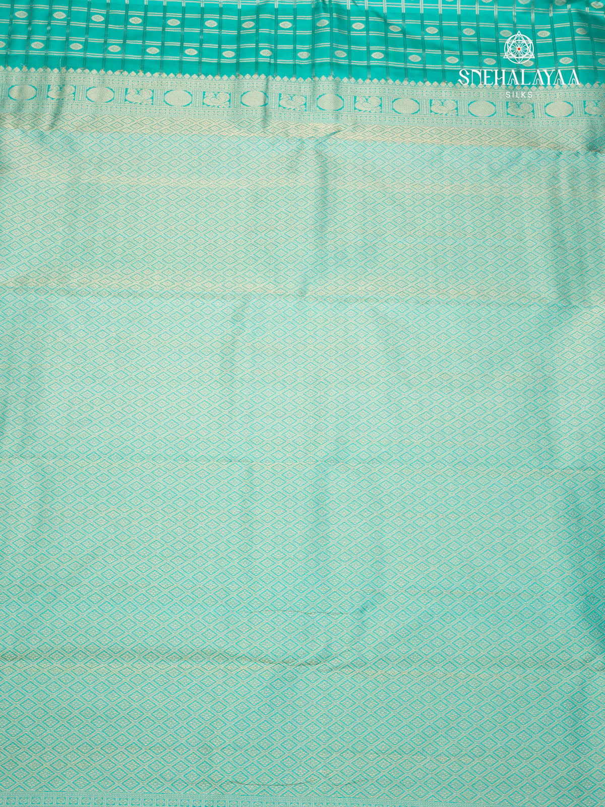 Turquoise Kanjivaram Silk Saree
