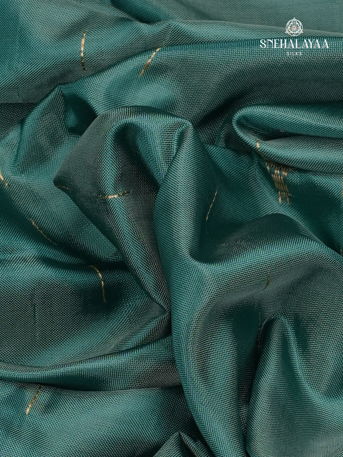 Teal Green Banana Pith Saree