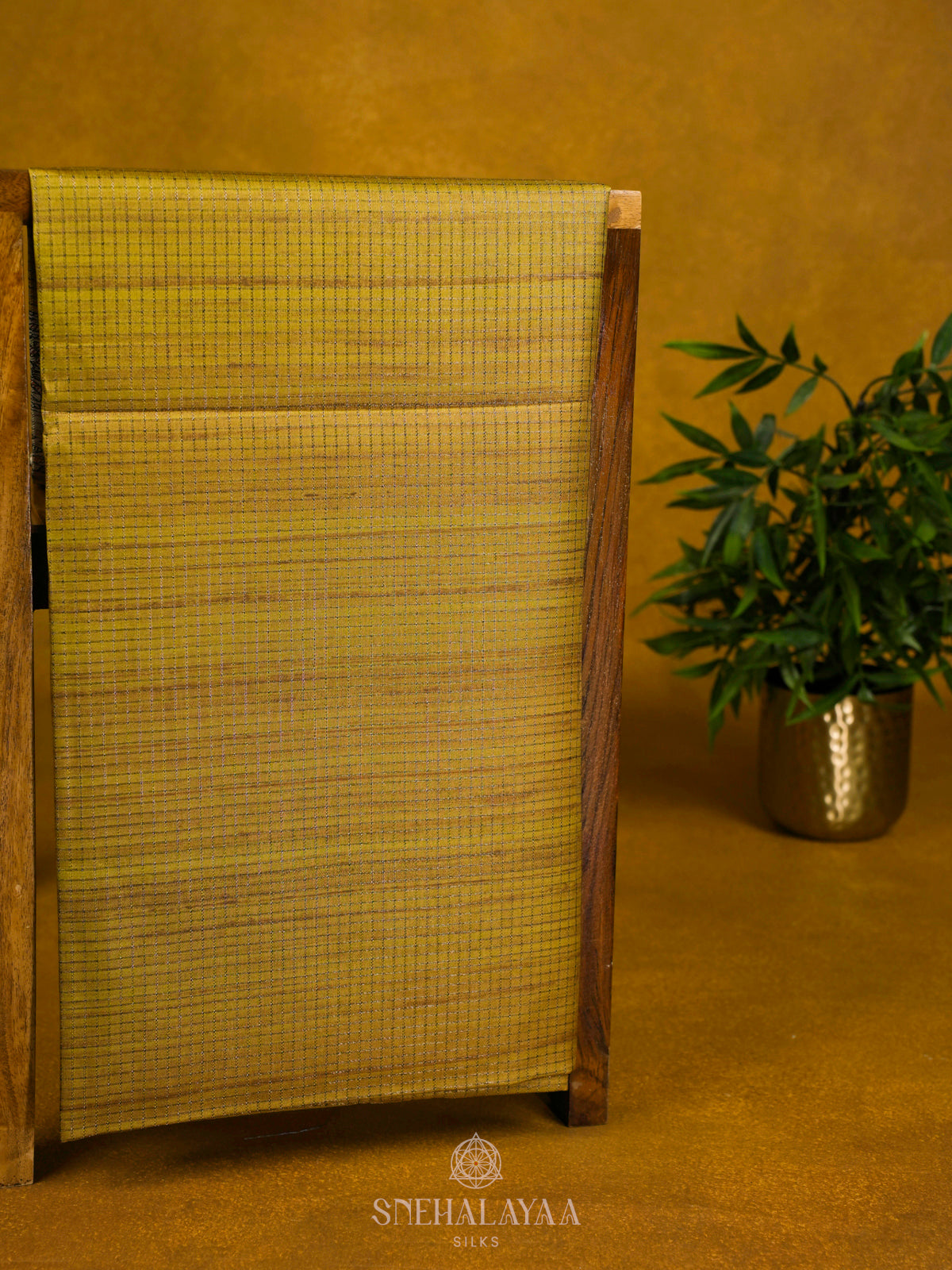 Yellow Tussar Saree