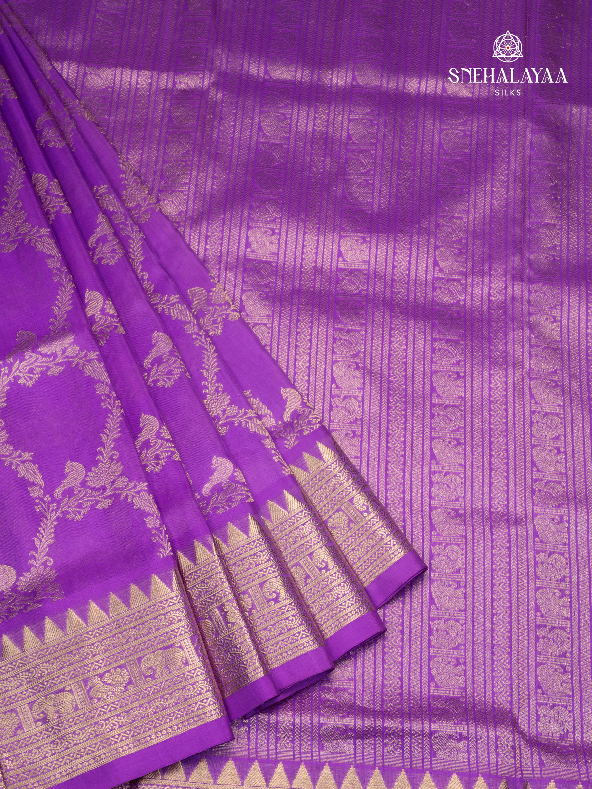 lavender Venkatagiri Silk Saree