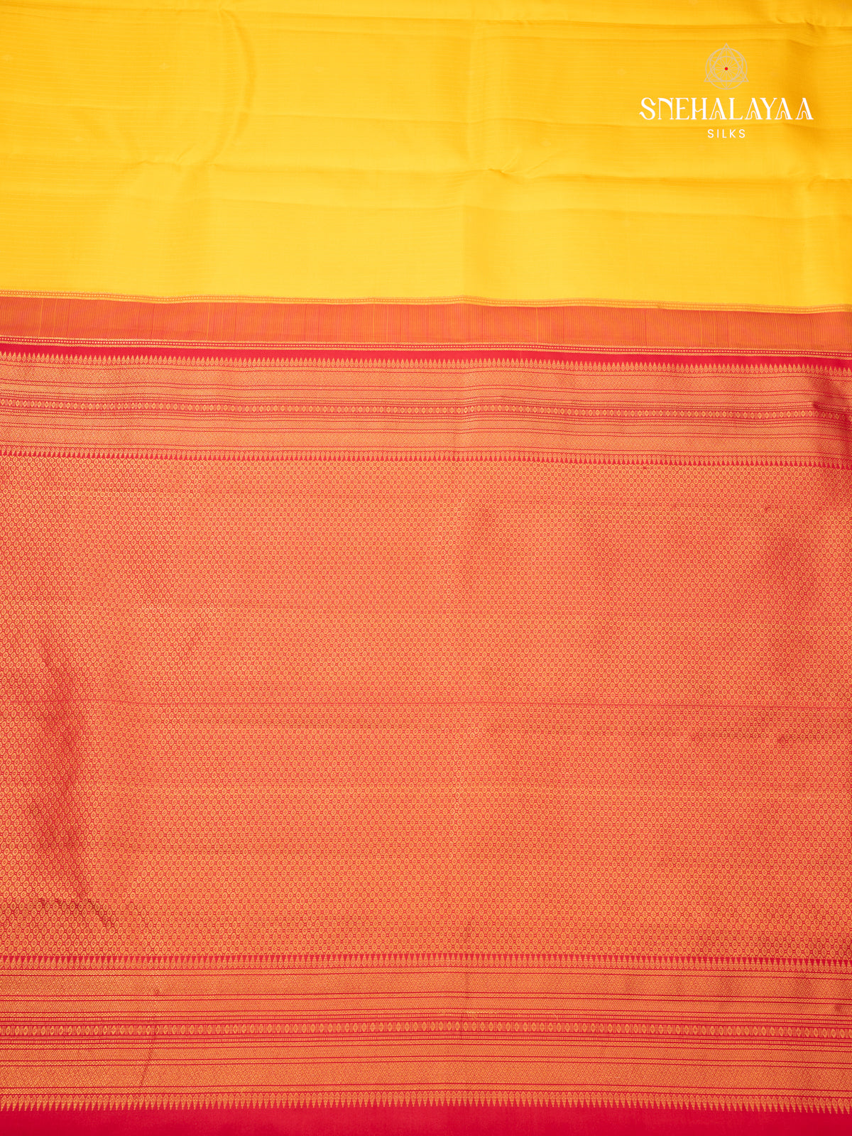 Yellow Kanjivaram Silk Saree