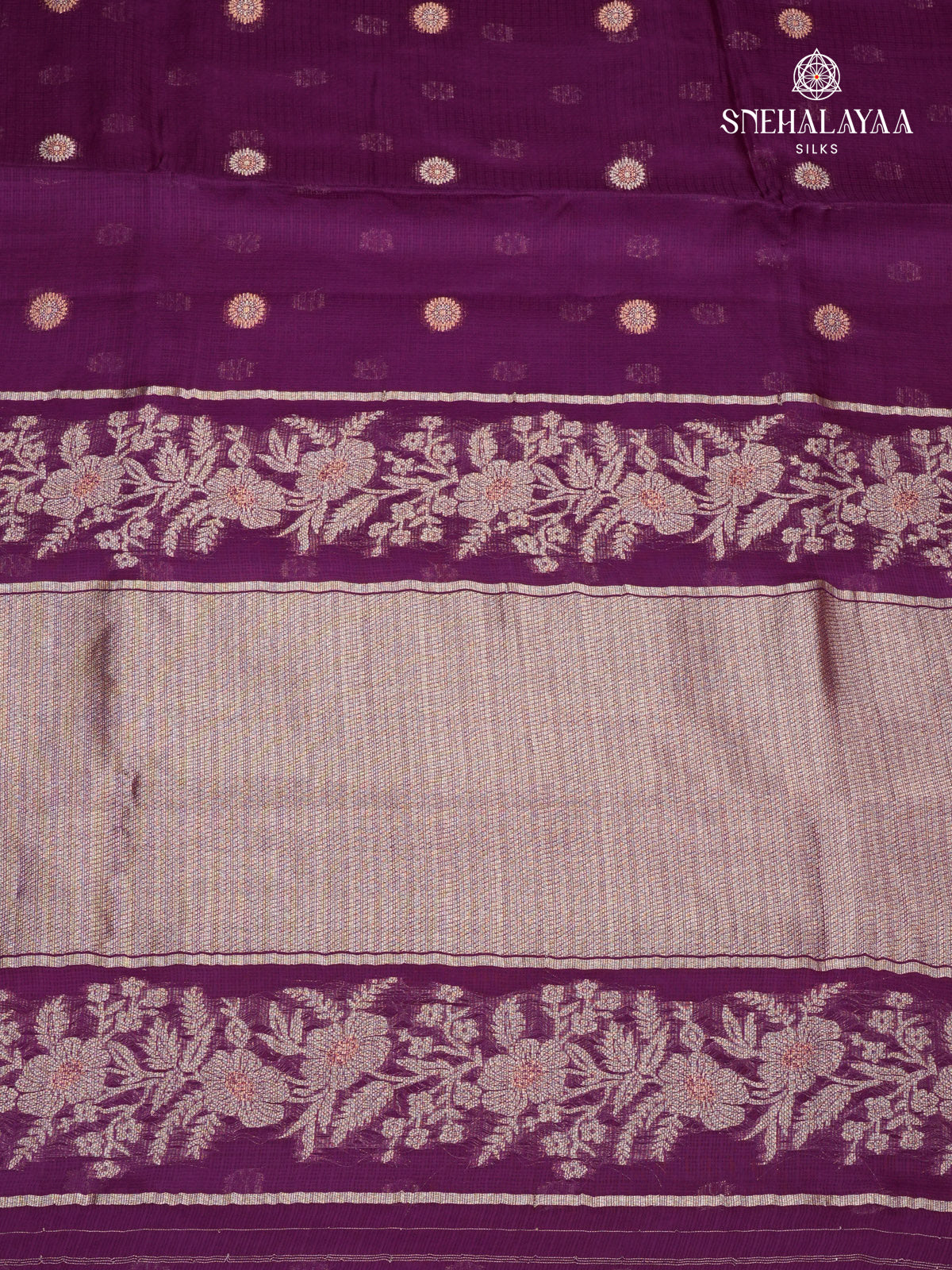 Purple Banaras Silk Saree