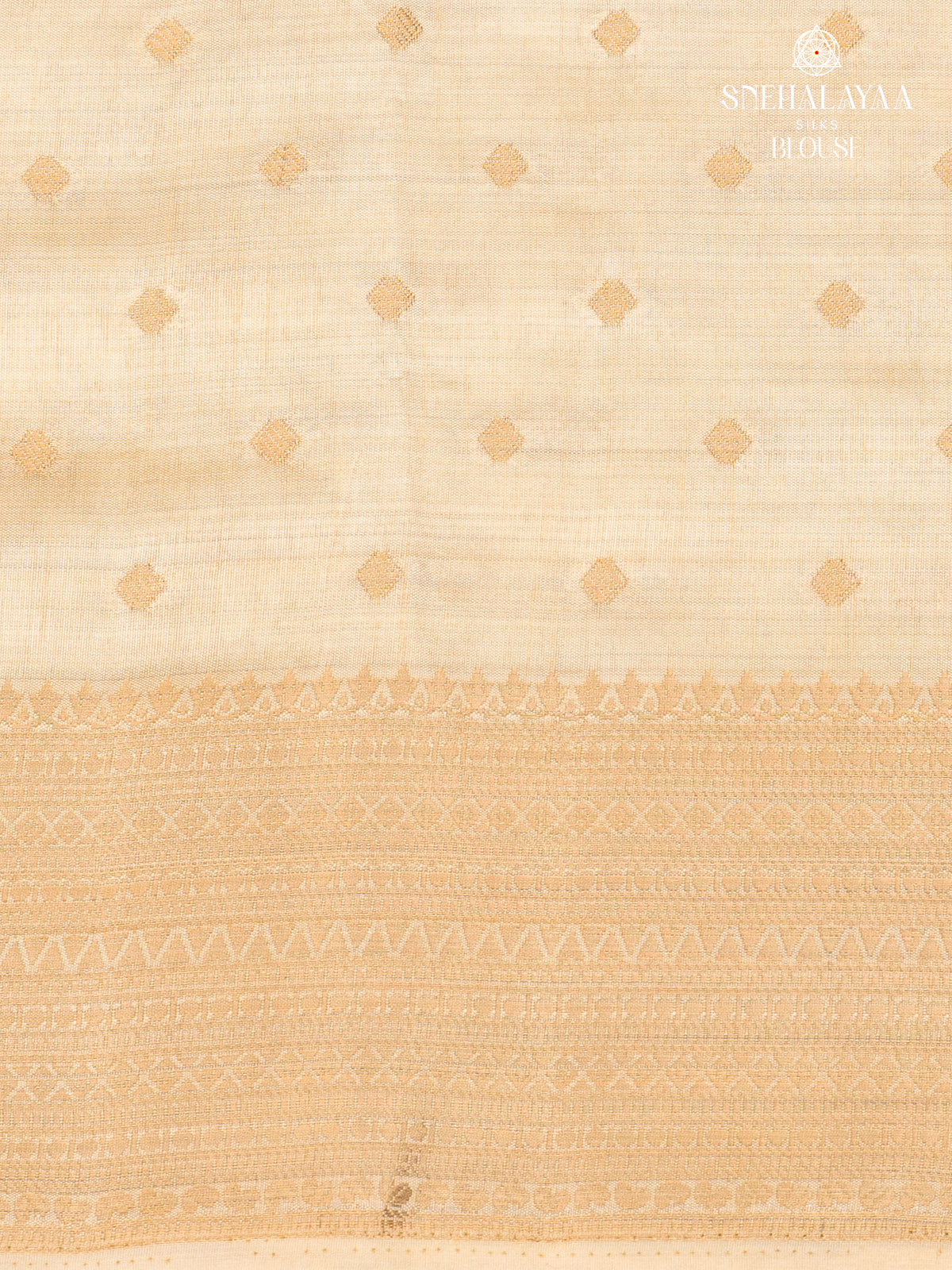Beige Raw Silk Saree