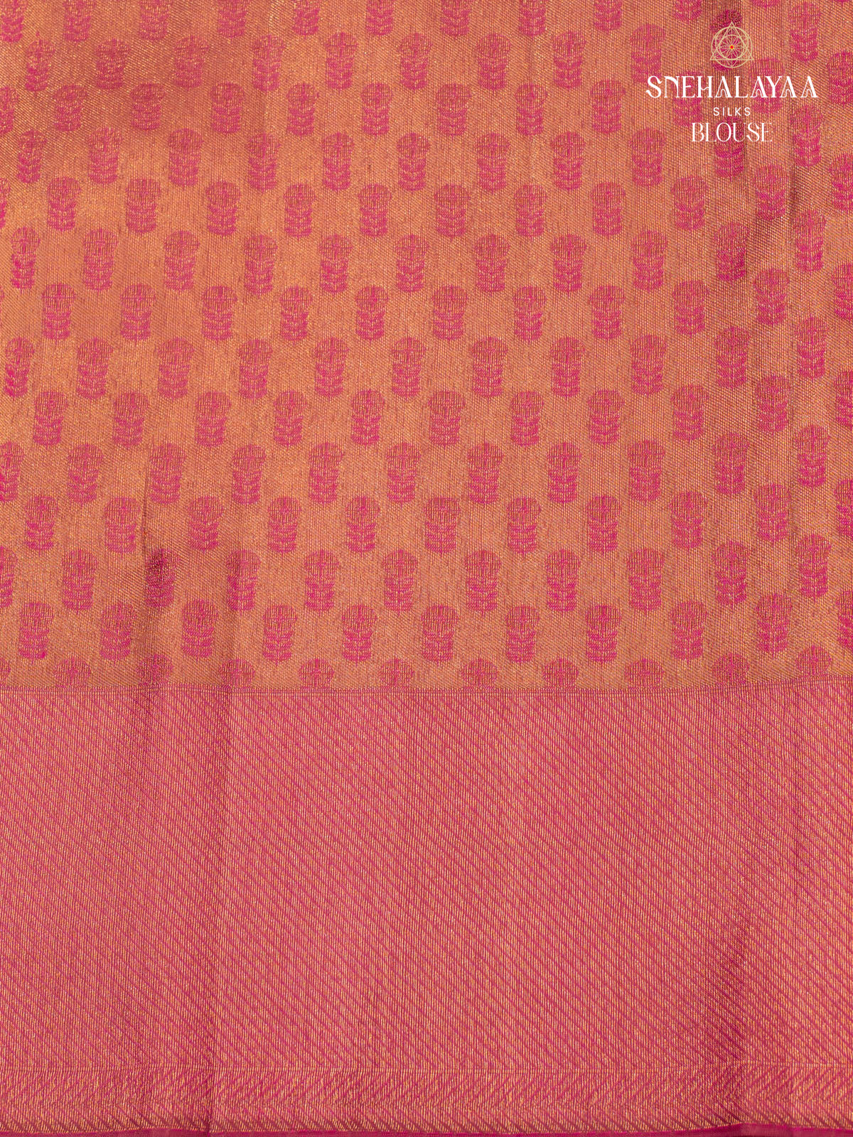 Peach Pink Kanjivaram Silk Saree