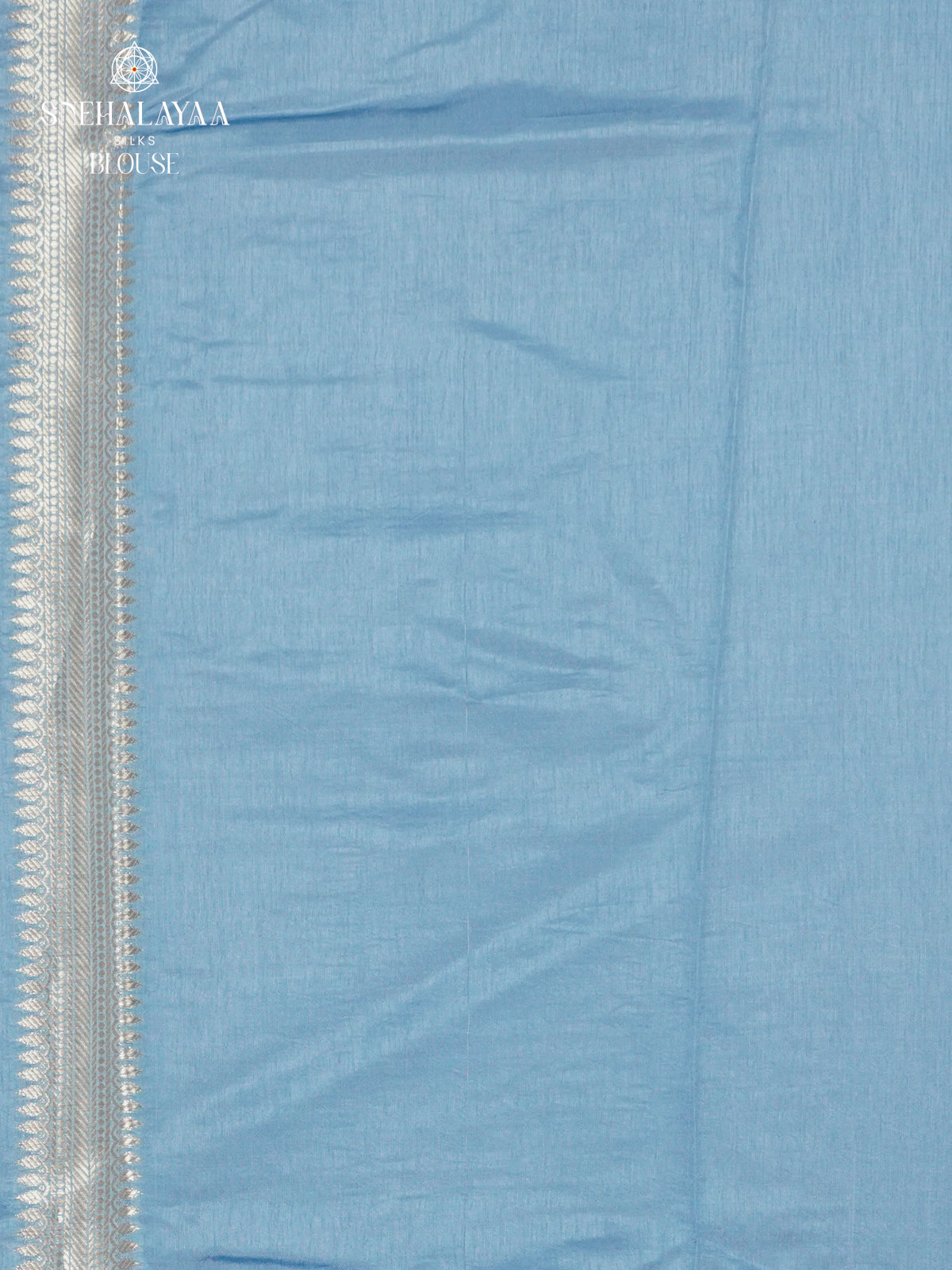 Navy Blue Banaras Dupion Silk Saree