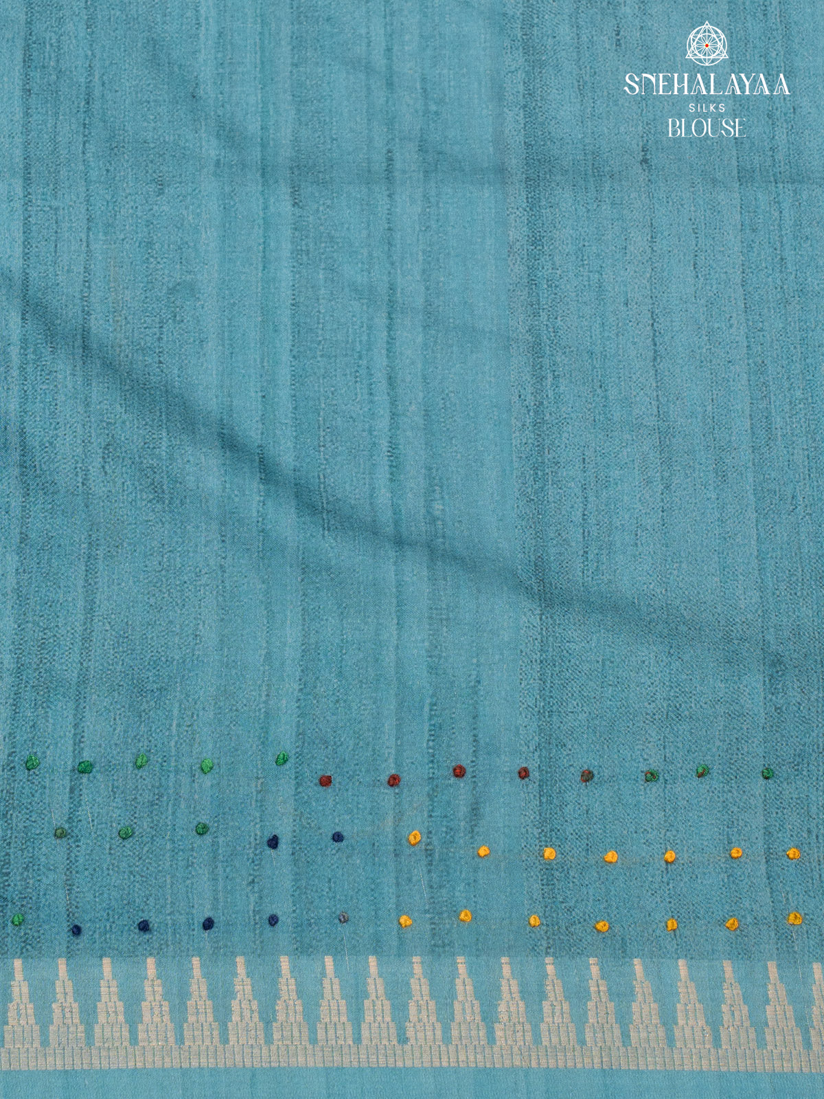 Pastel Pink Tussar Saree