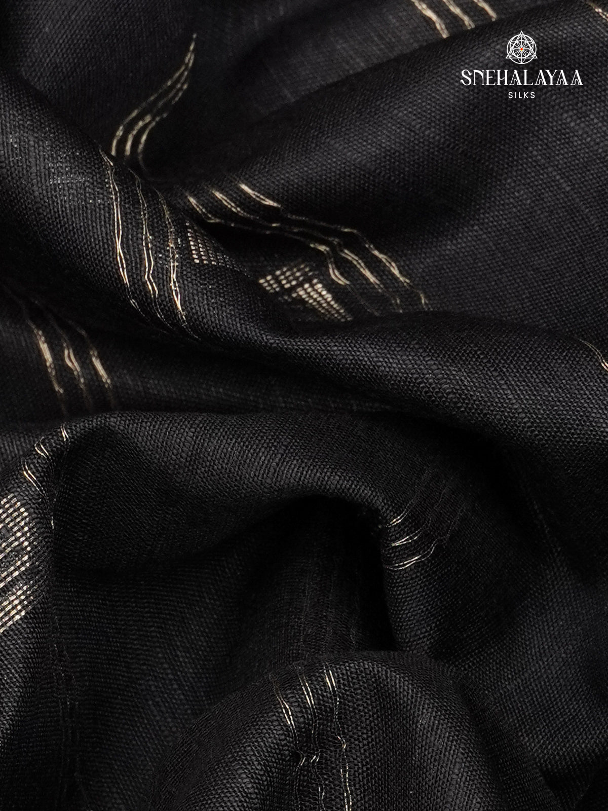 Black Bamboo Silk Saree
