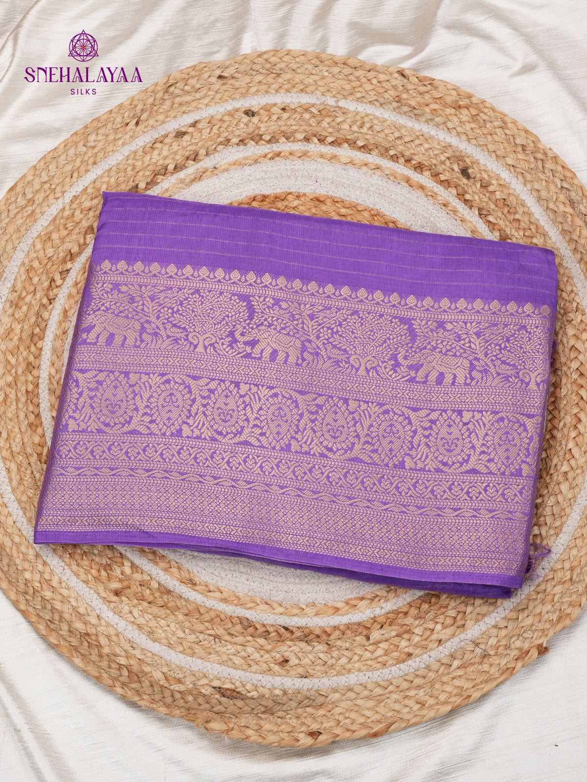 Violet Dola Silk Saree