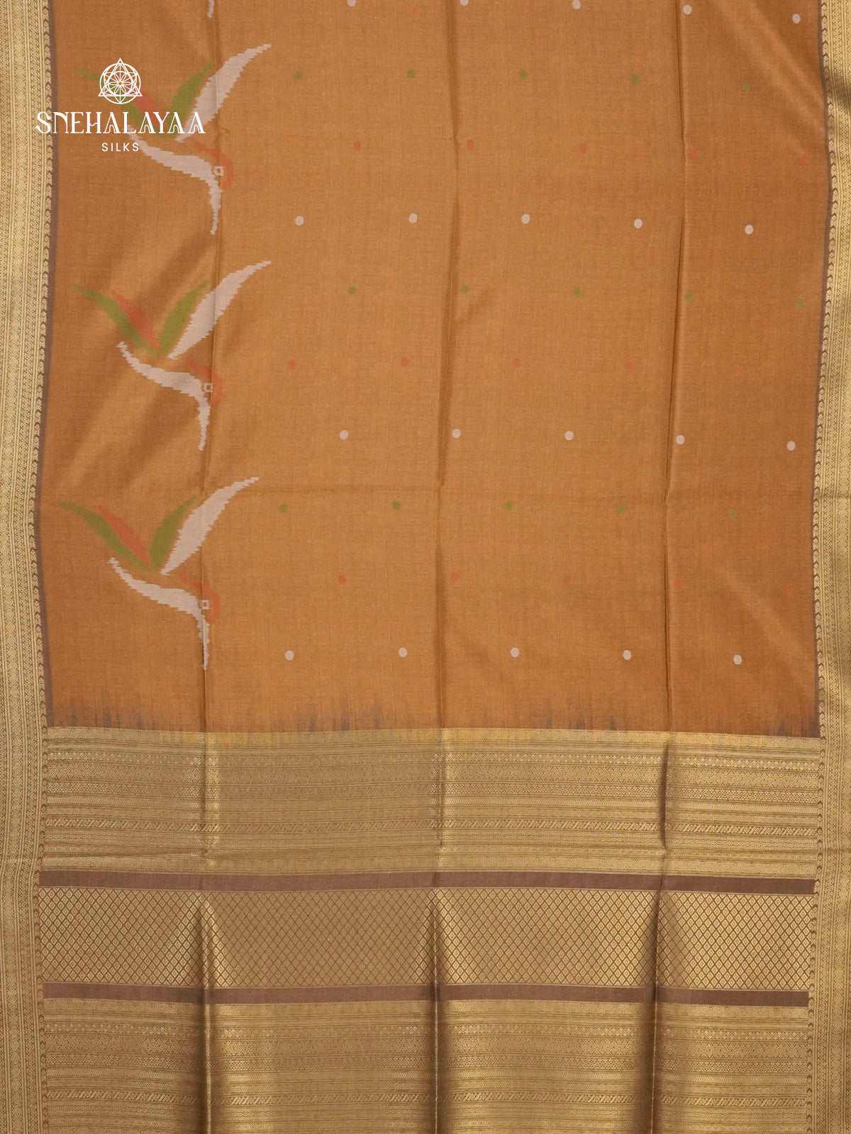Brown Jute Saree