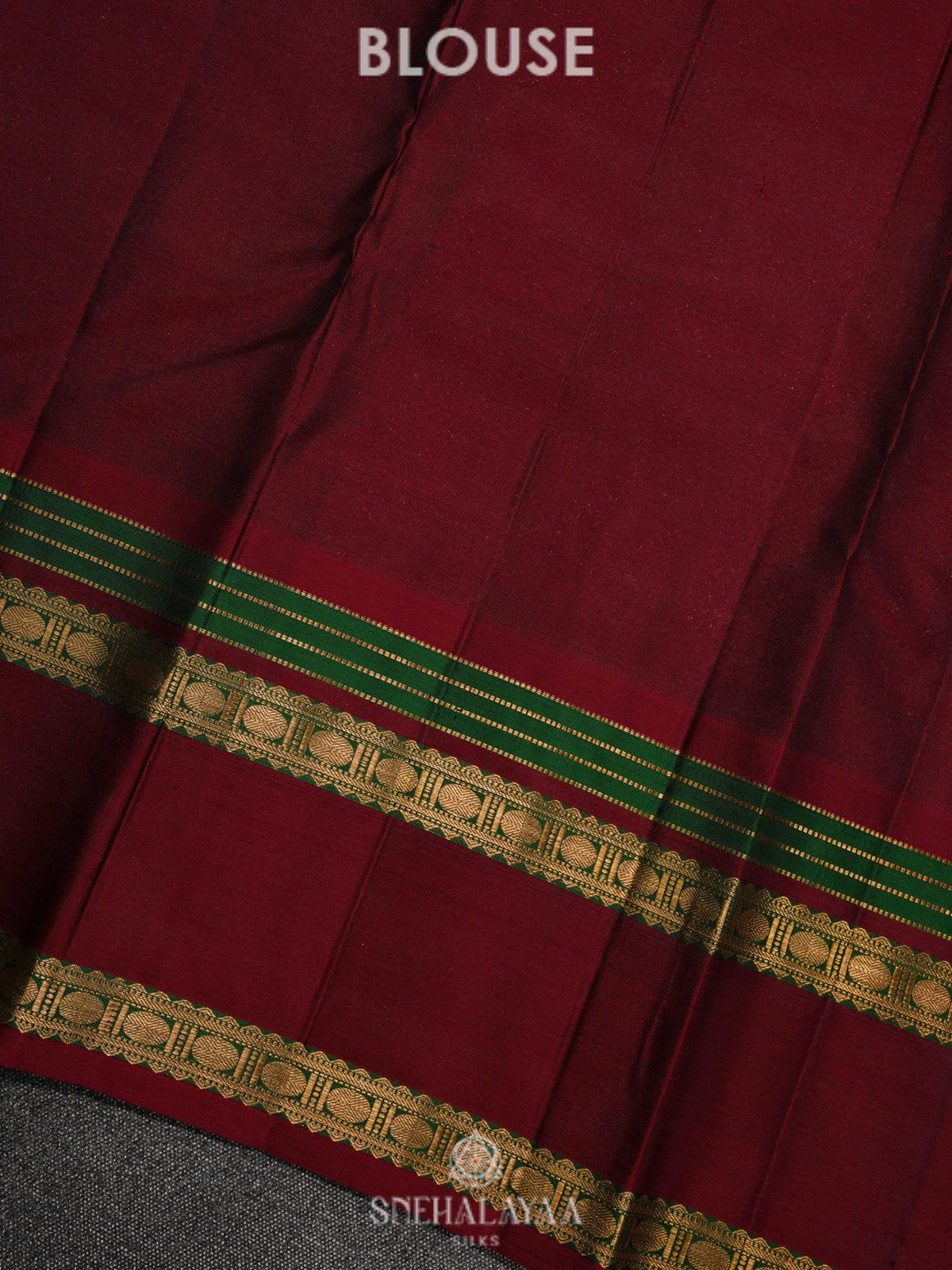 Forest Green Kanjivaram Silk Saree