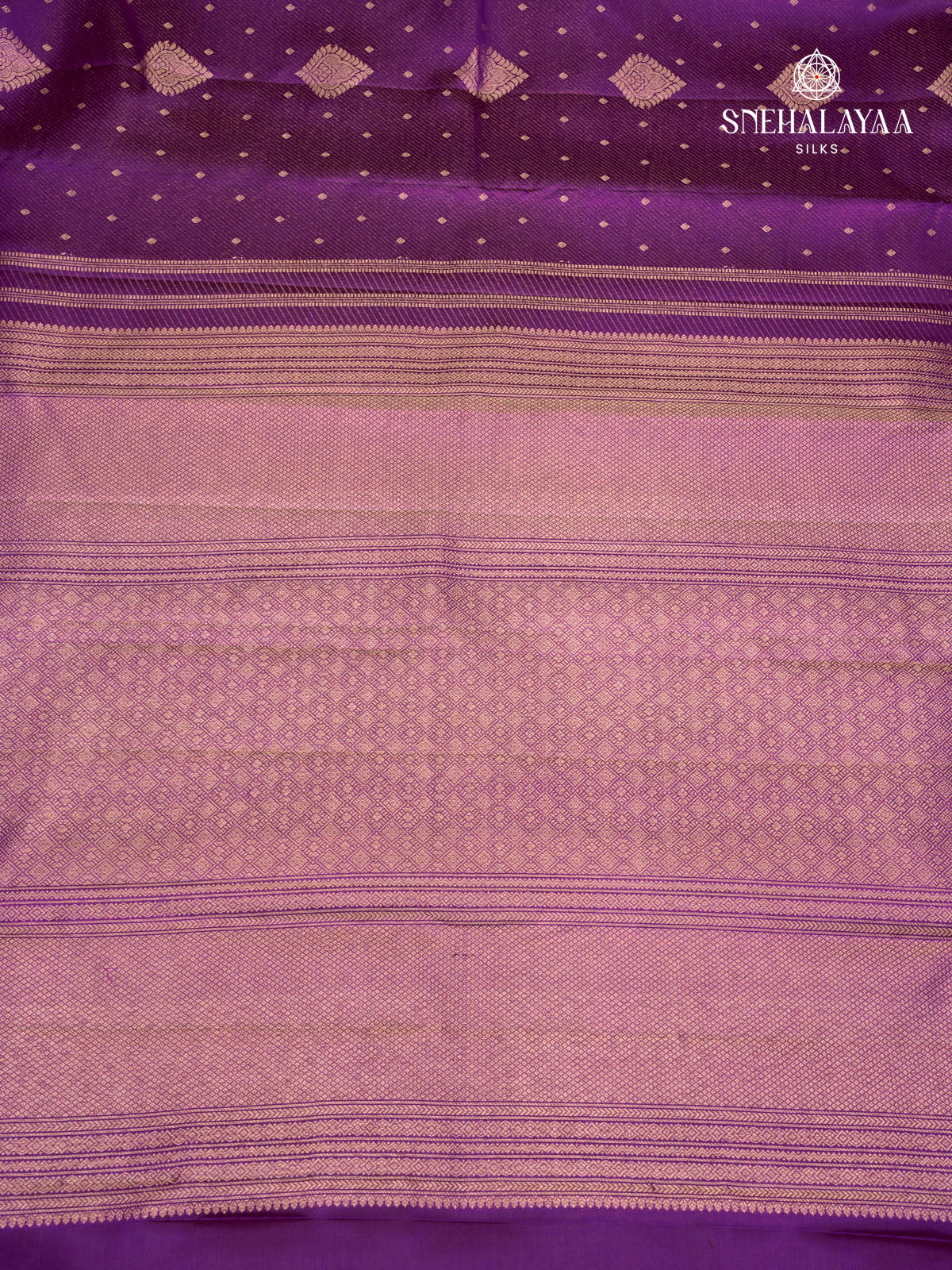 Violet Kanjivaram Silk Saree