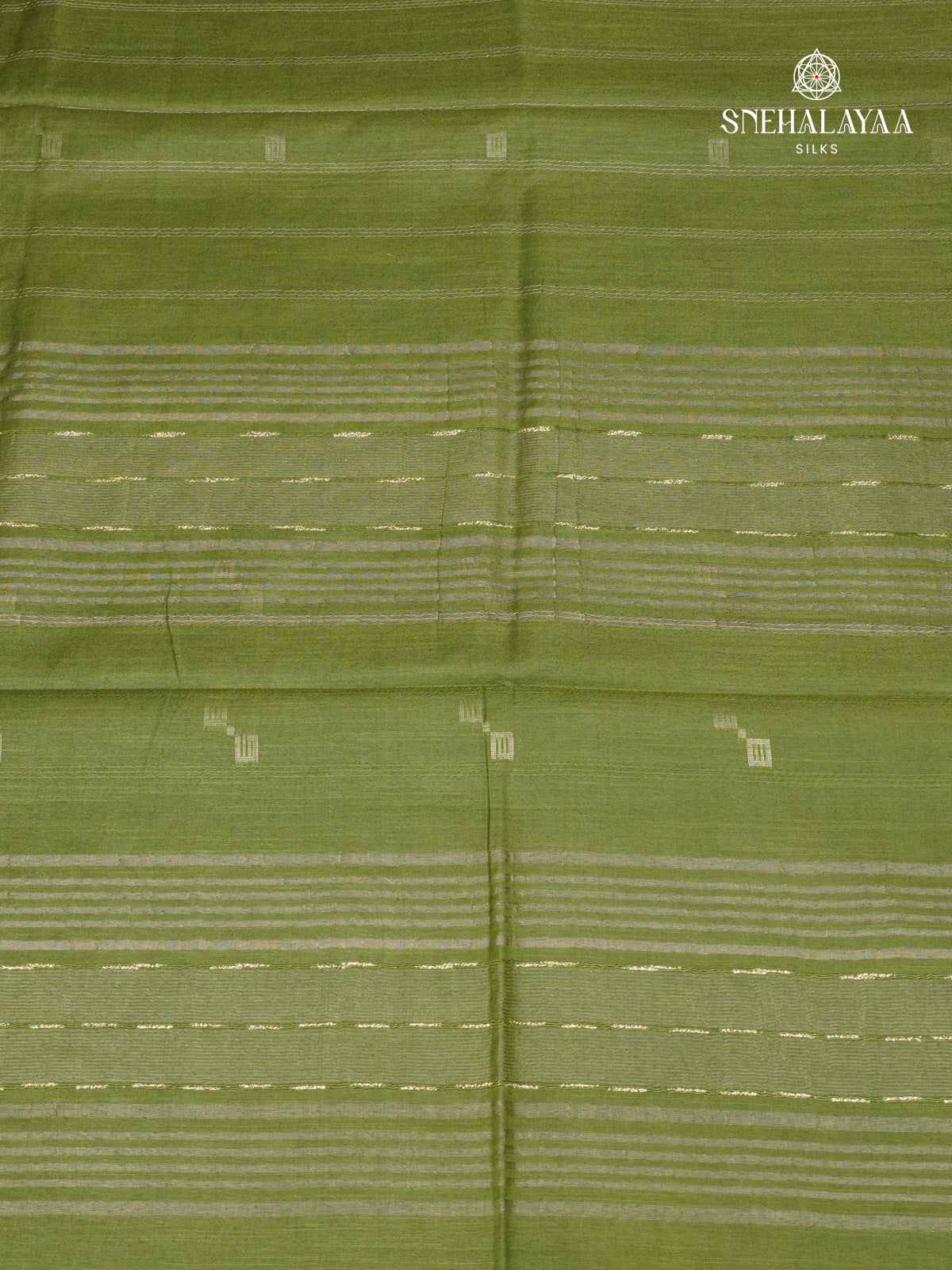 Olive Green Bamboo Silk Saree