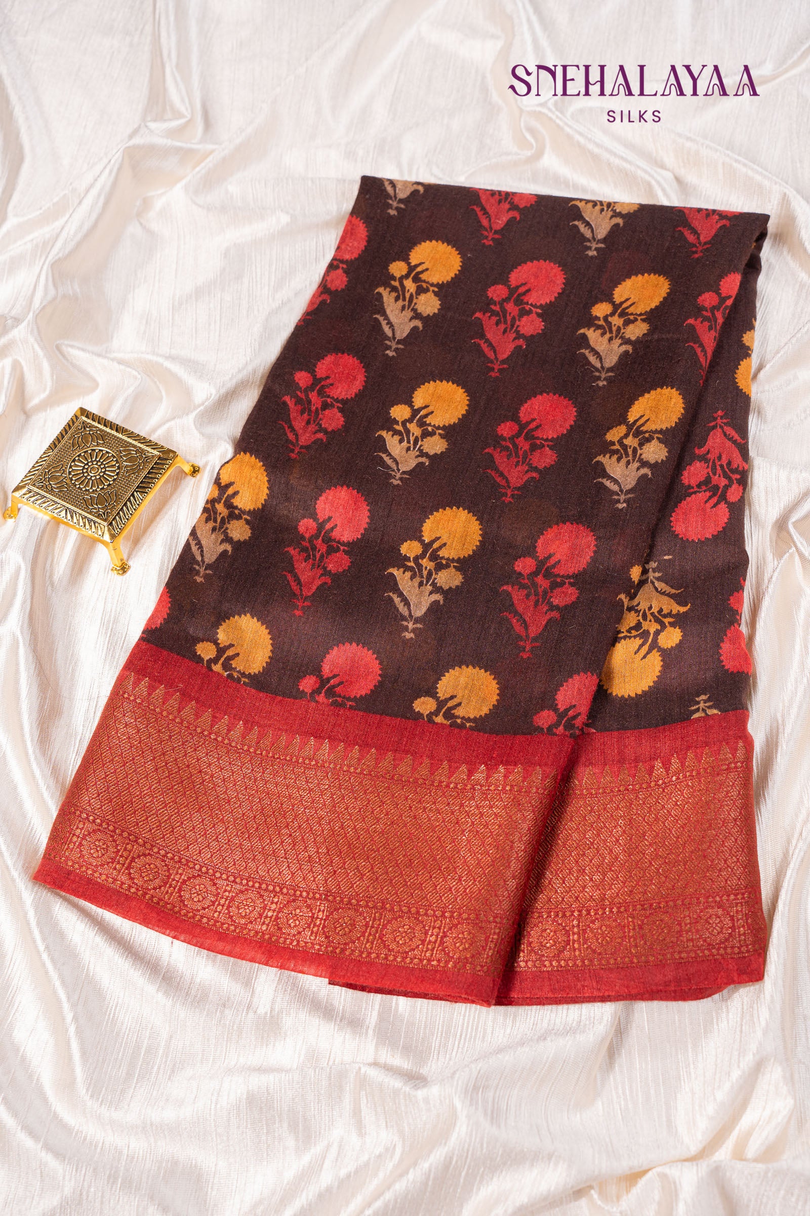 Plum Chanderi Saree