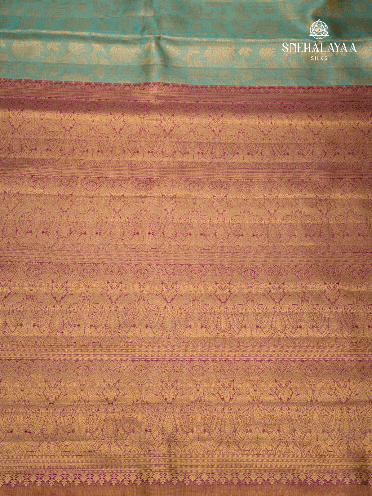 Pale Blue Tissue Kanjivaram Silk Saree
