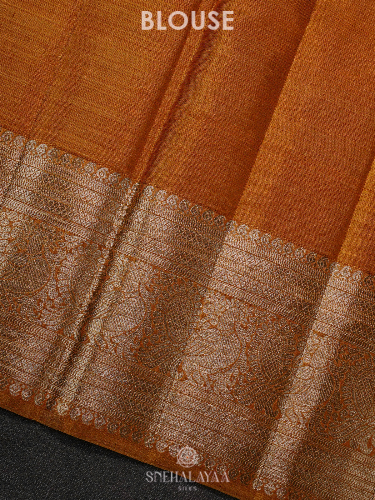 Orange Kanjivaram Silk Saree