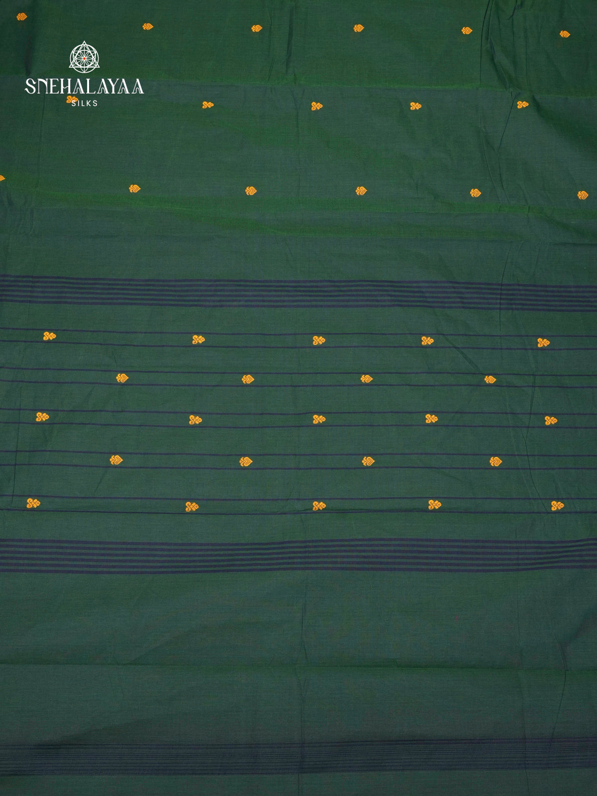 Dark Green Chettinad Cotton Saree