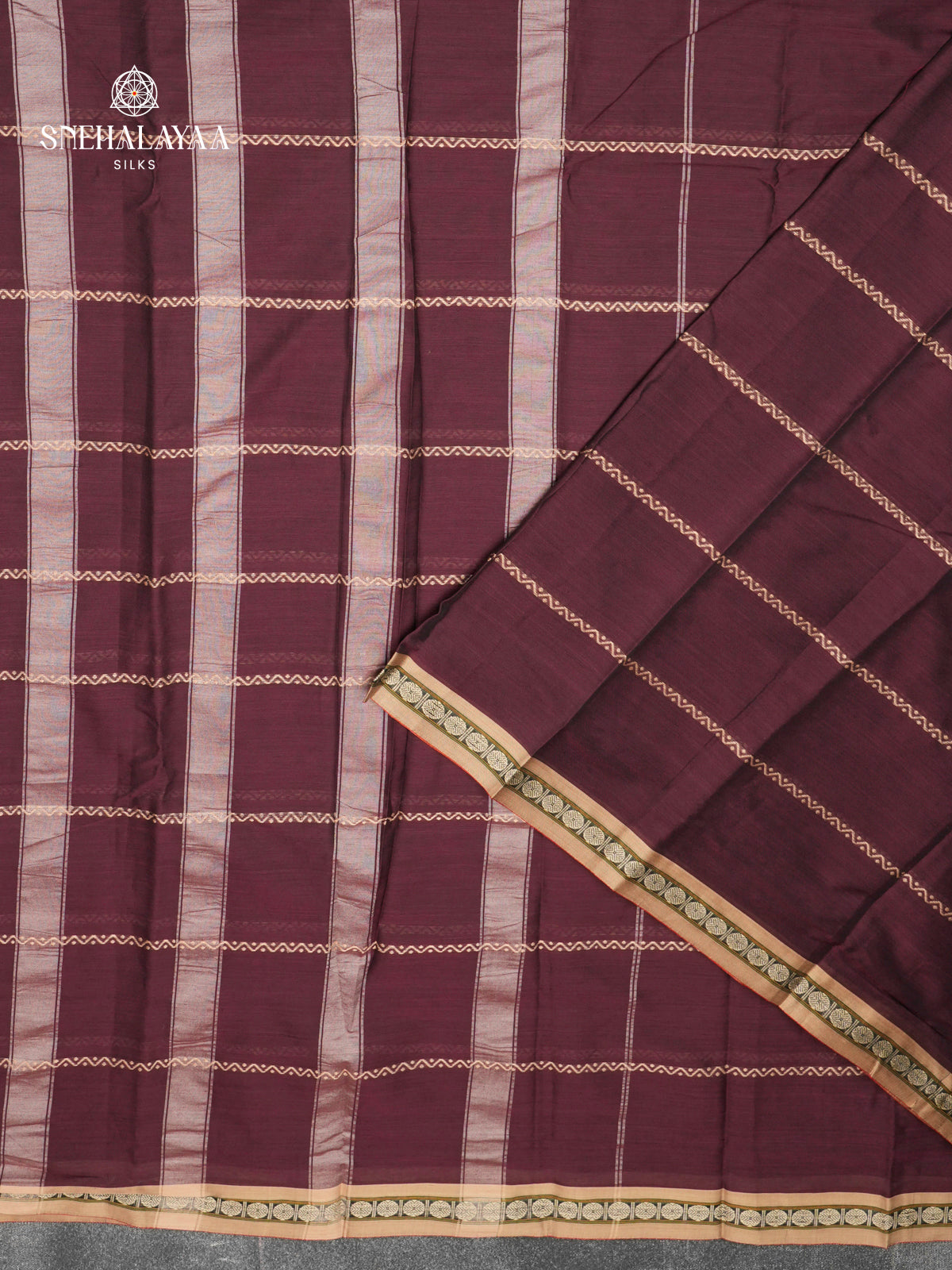 Brown Narayanpet Cotton Saree