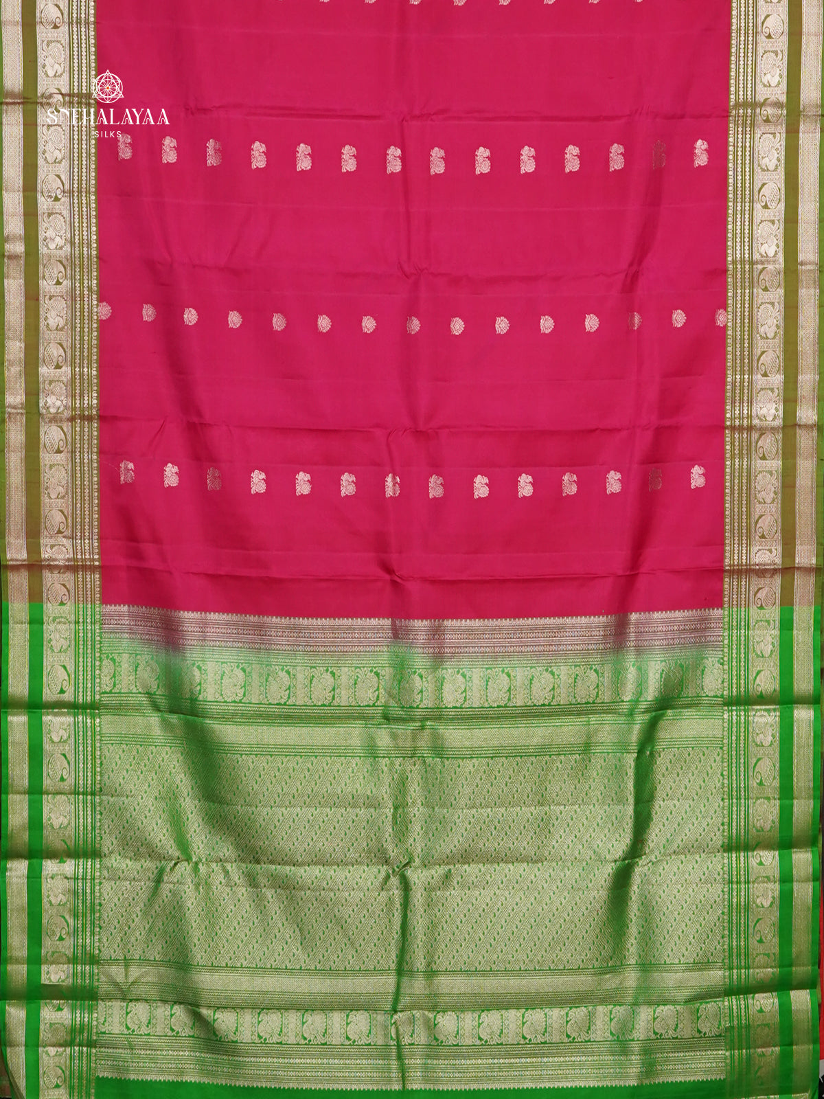 Rani Pink Kanjivaram Silk Saree