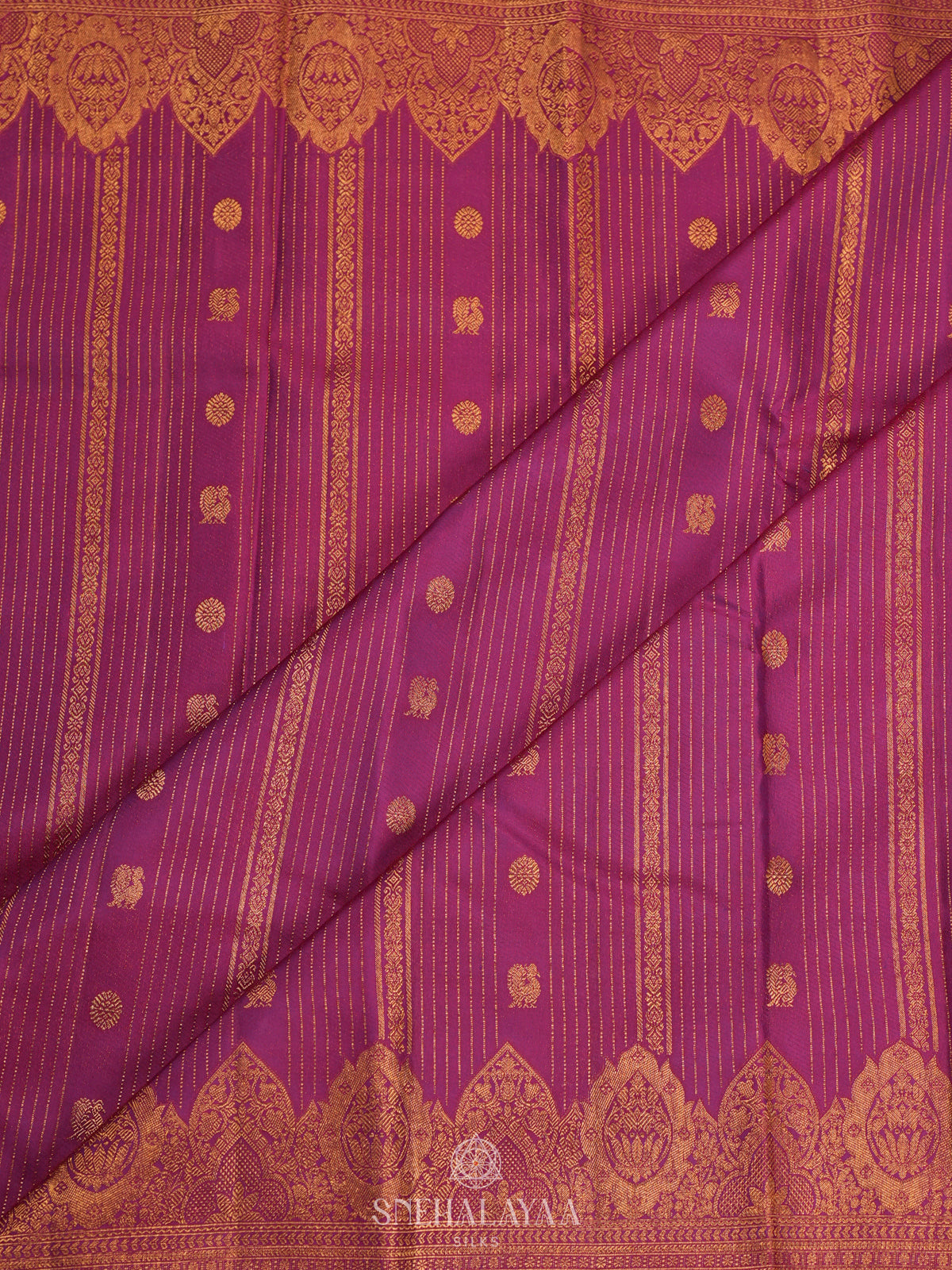 Magenta Kanjivaram Silk Saree