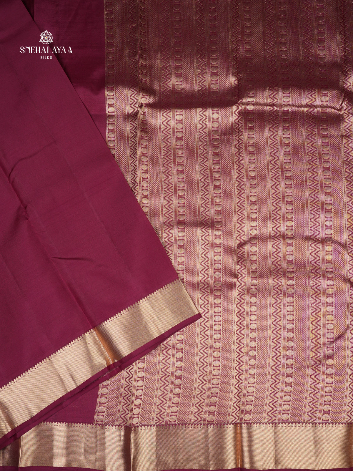Magenta Kanjivaram Silk Saree
