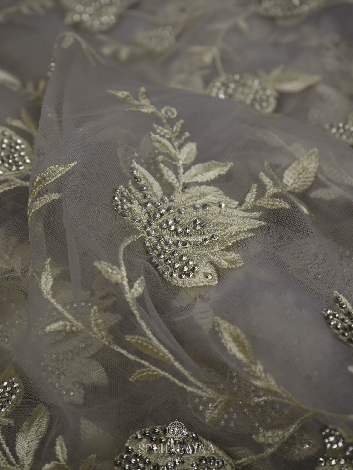 Pale Pink Designer Saree