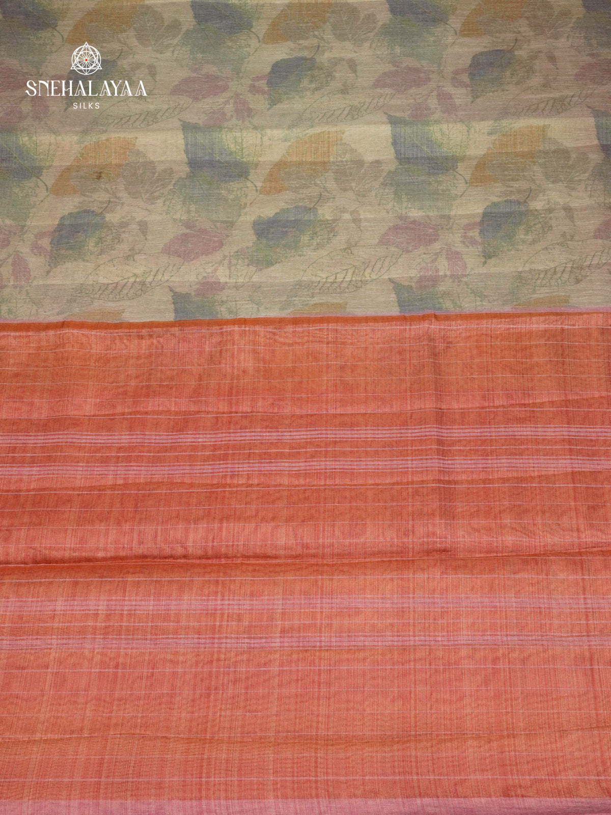 Sage Green Linen Tissue Saree