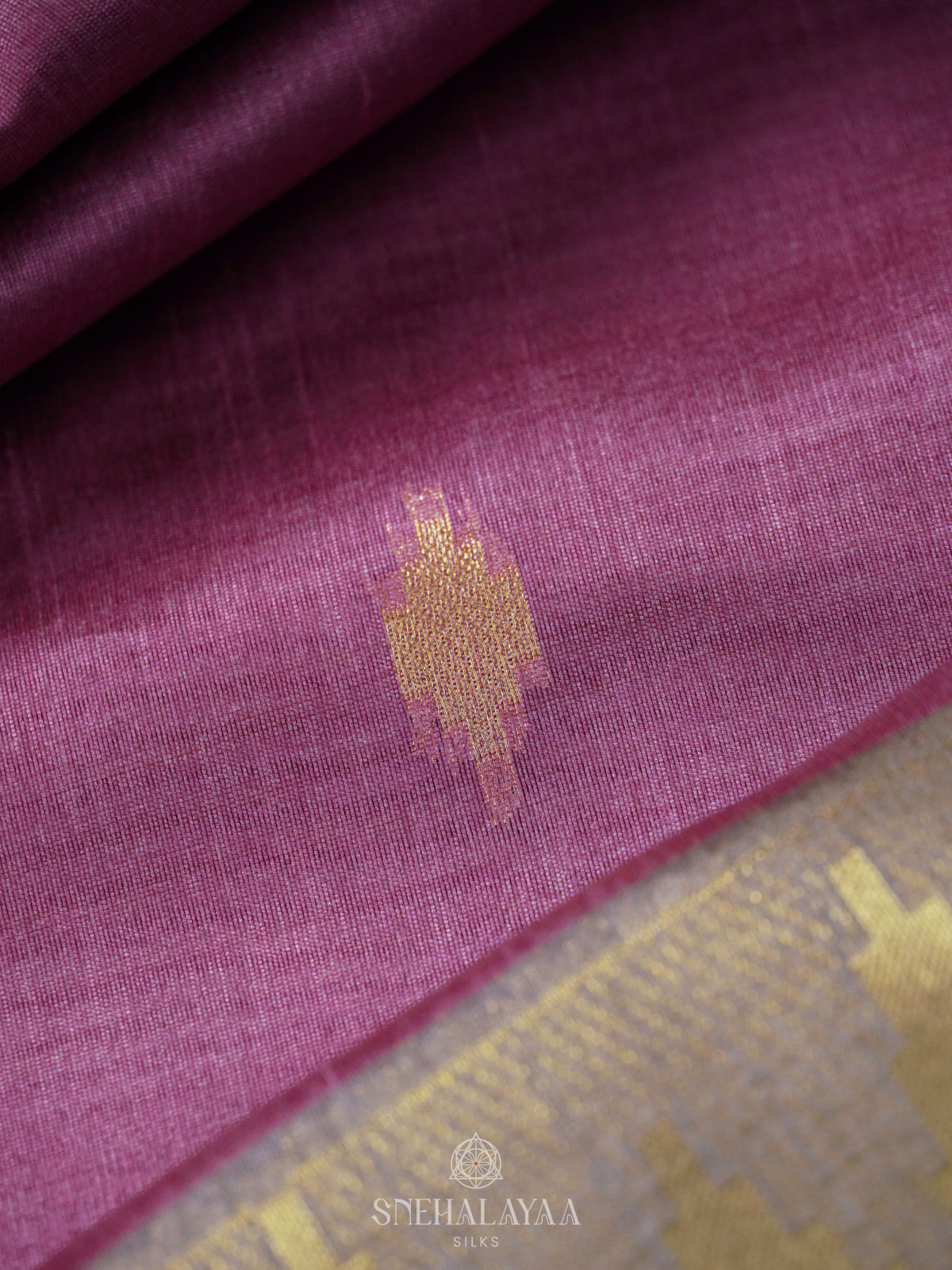 Pink Jute Saree