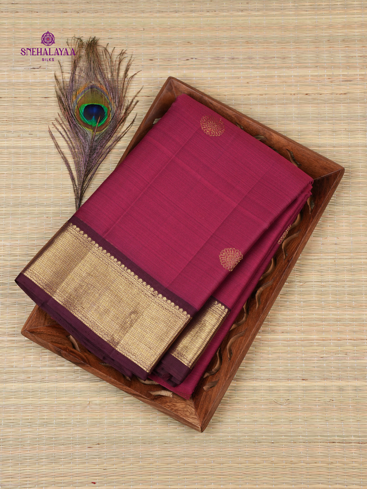 Purple Kanjivaram Silk Saree