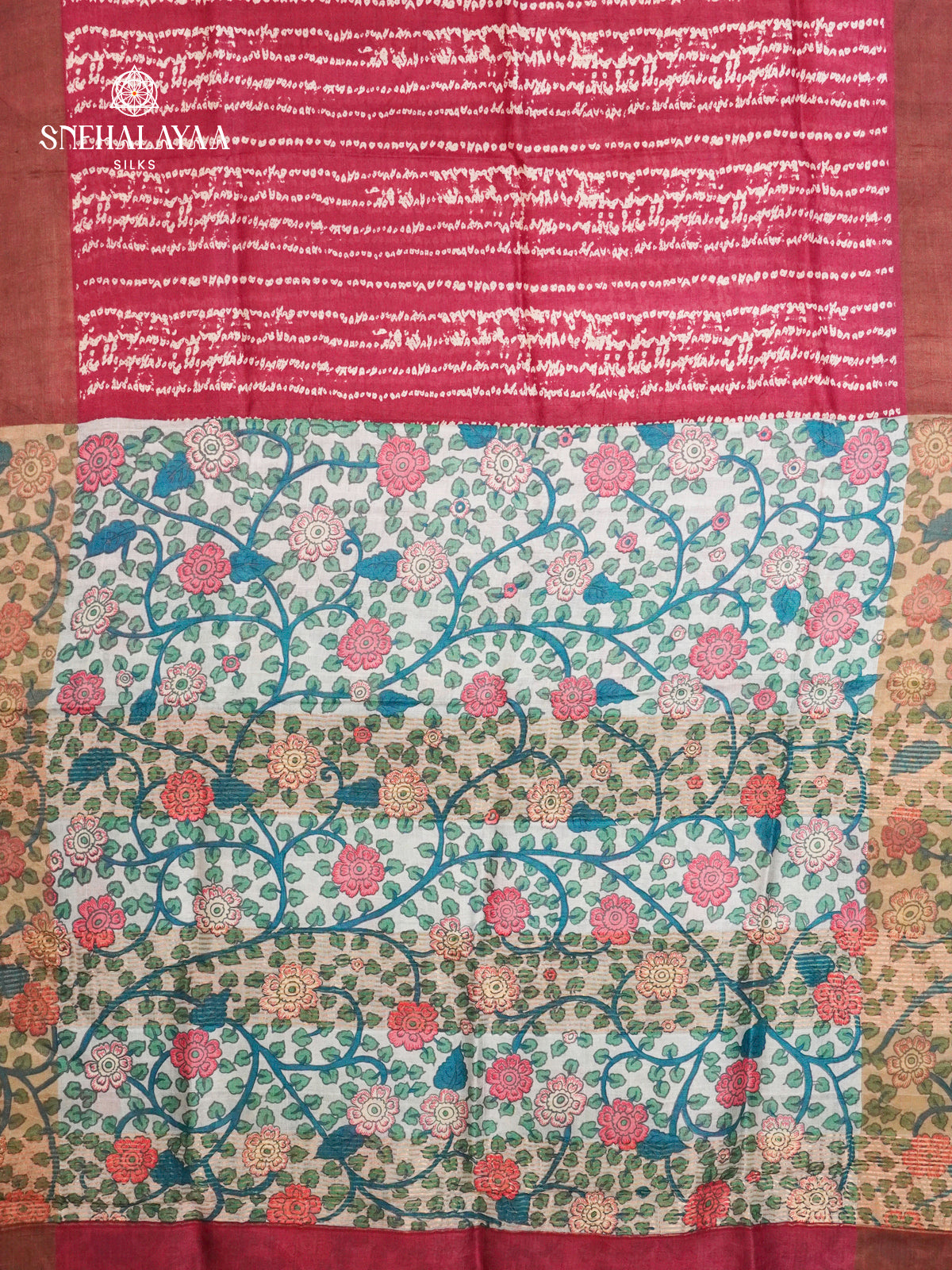 Off White Tussar Saree