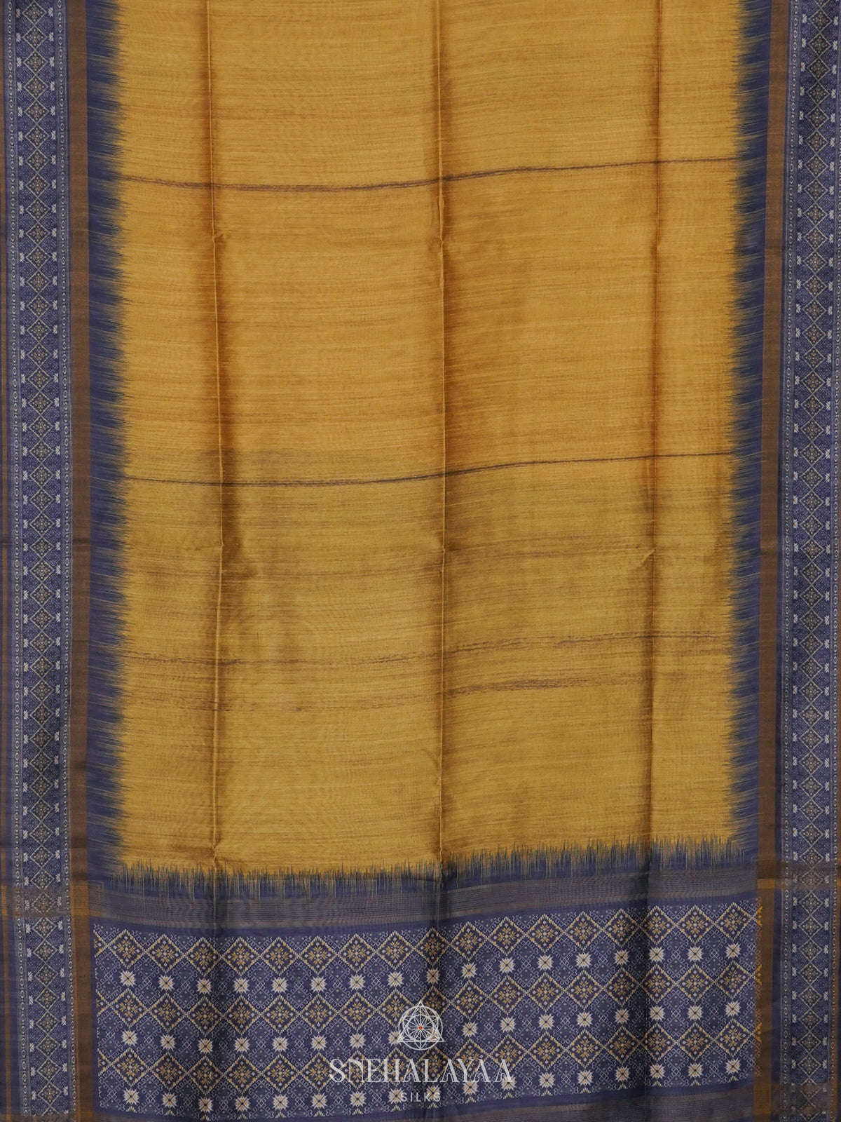 Yellow Tussar Saree