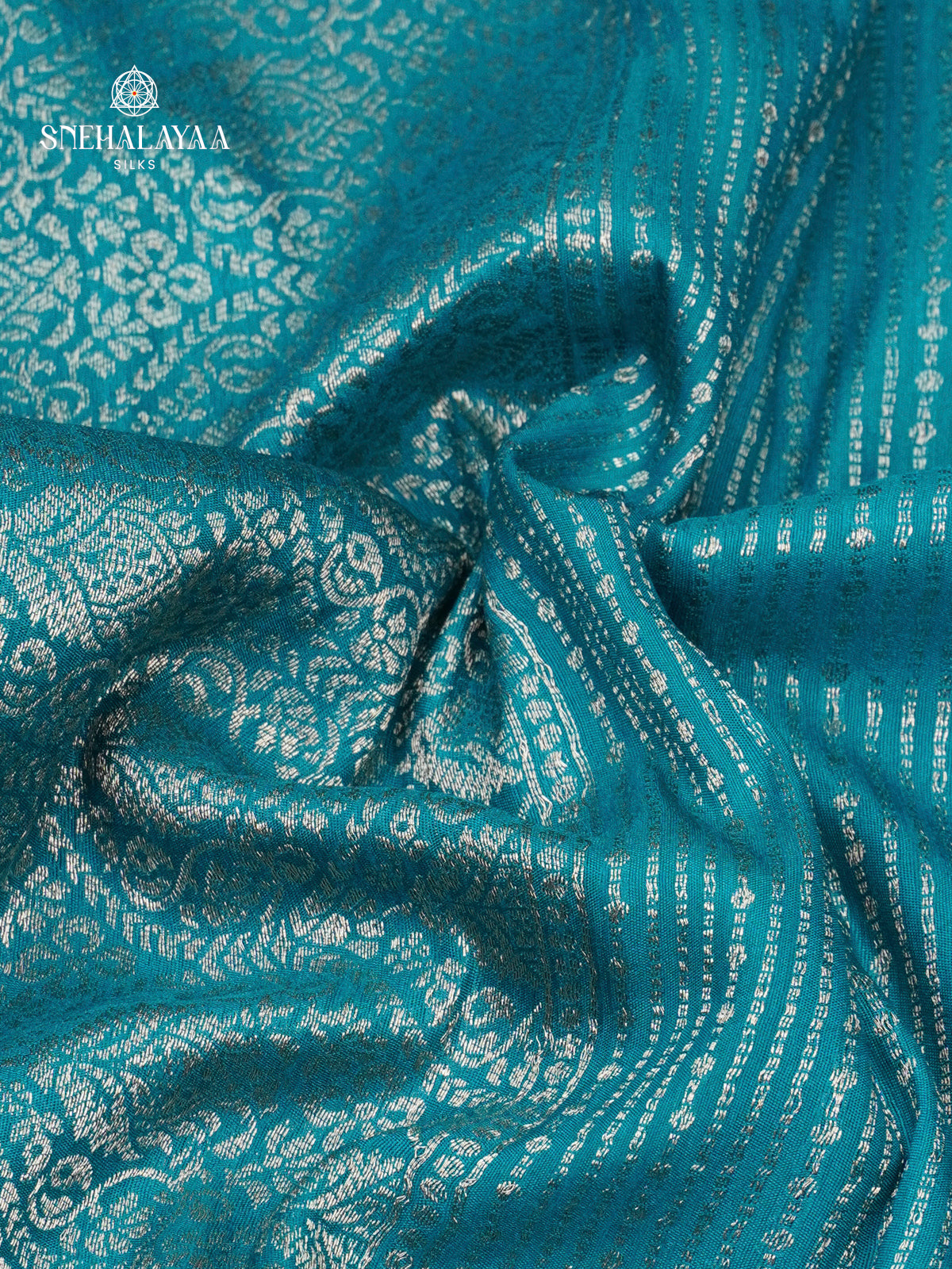 Blue Raw Silk Saree