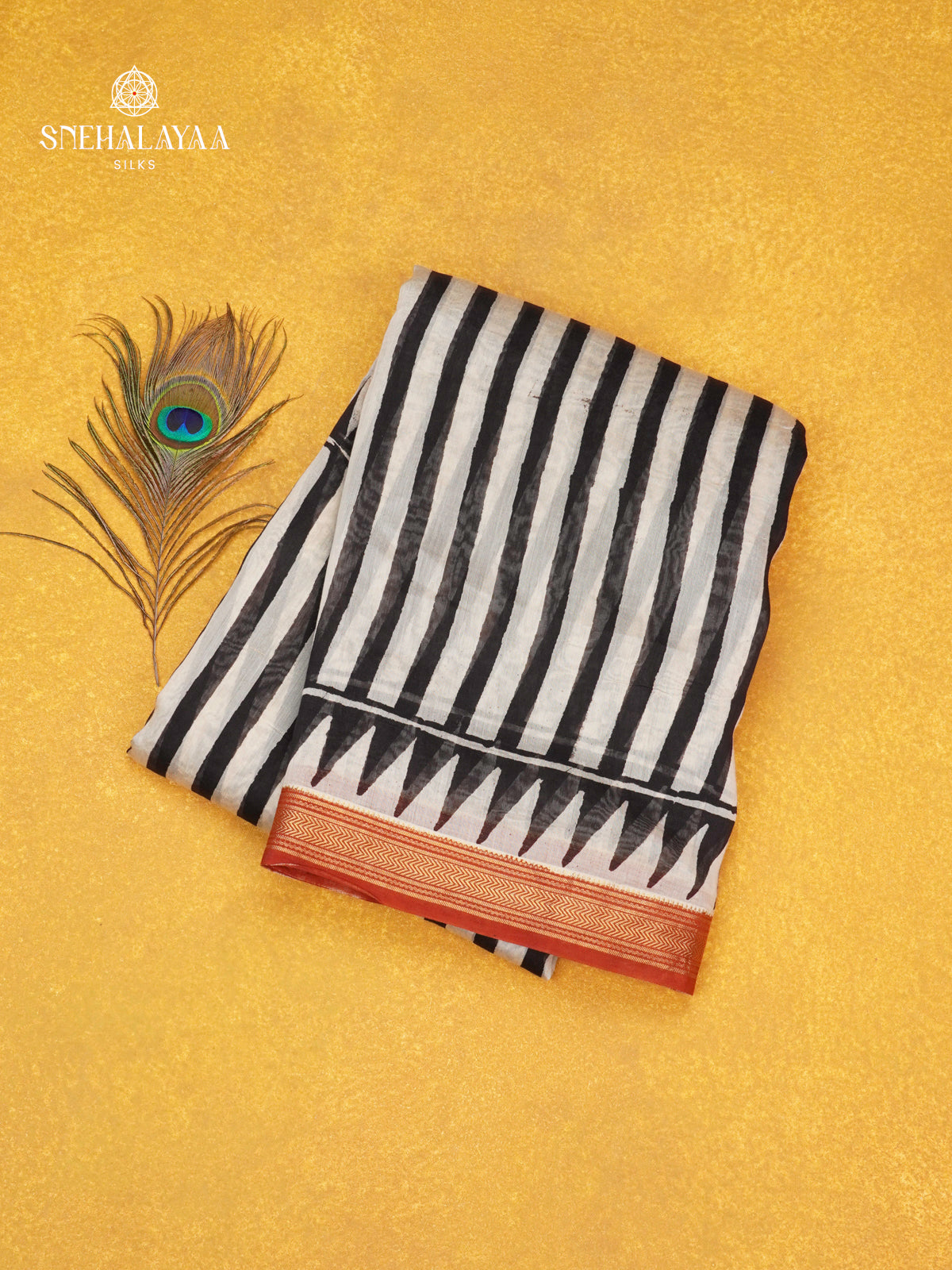 Off White Chanderi Saree