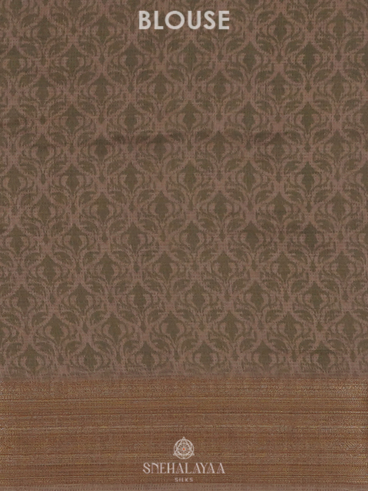 Olive Green Munga Tussar Saree