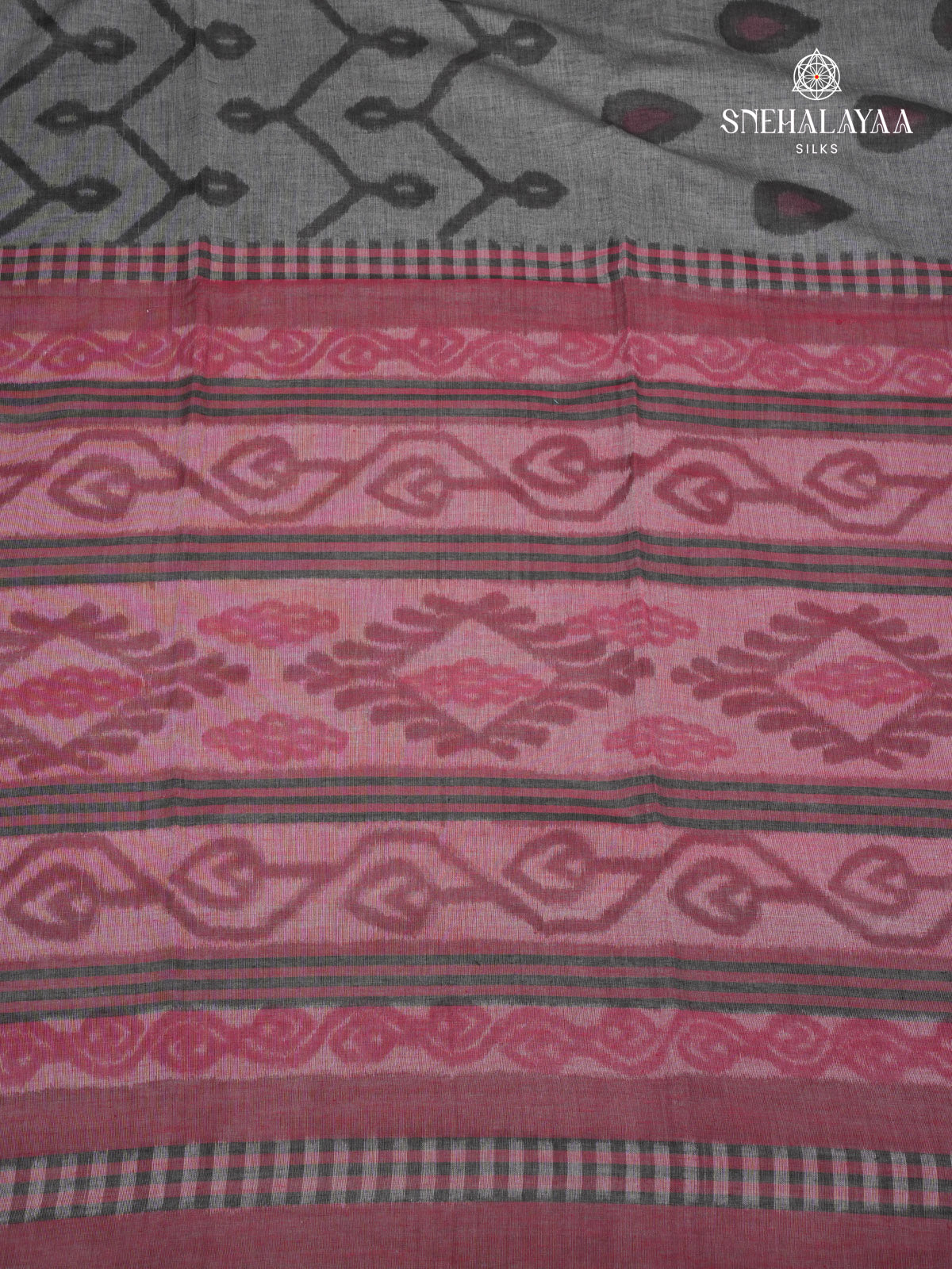 Grey Khadi Cotton Saree