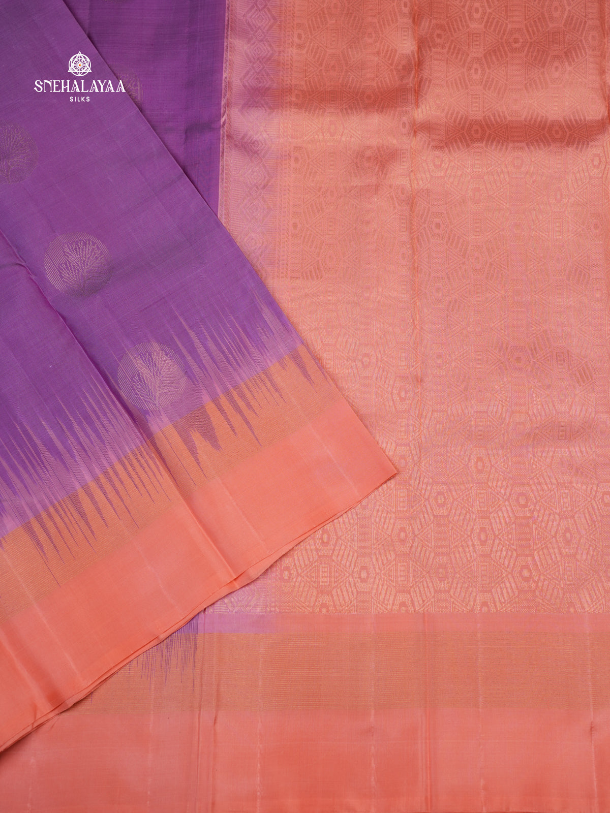 Lavender Kanjivaram Silk Saree