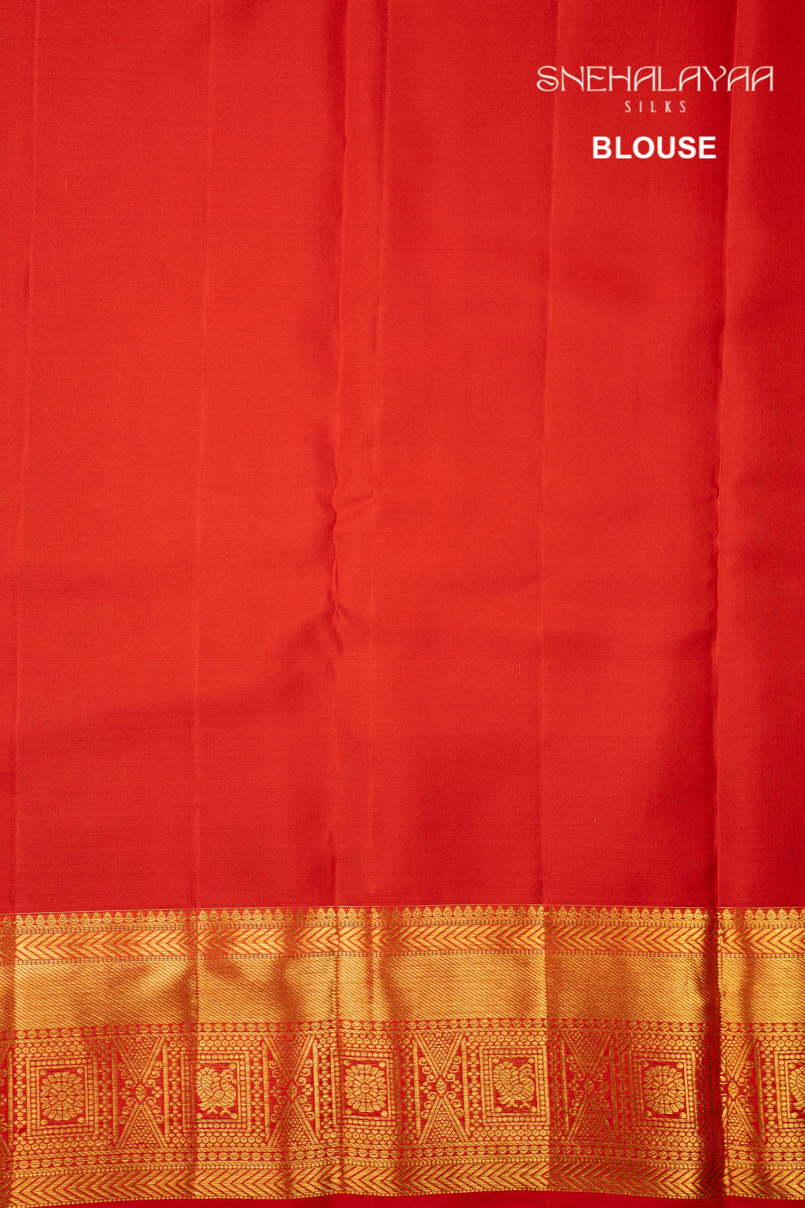 Rose Red Kancheevaram Silk Saree