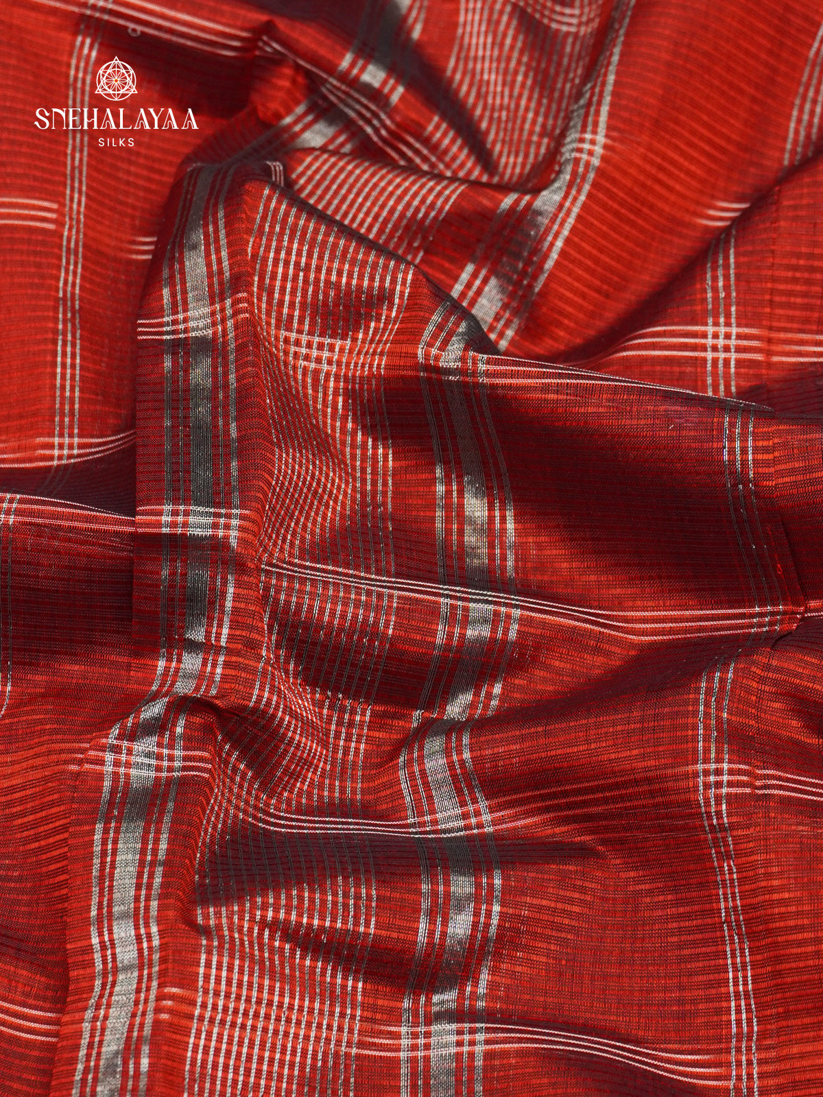 Maroon Mangalagiri Silk Cotton Saree