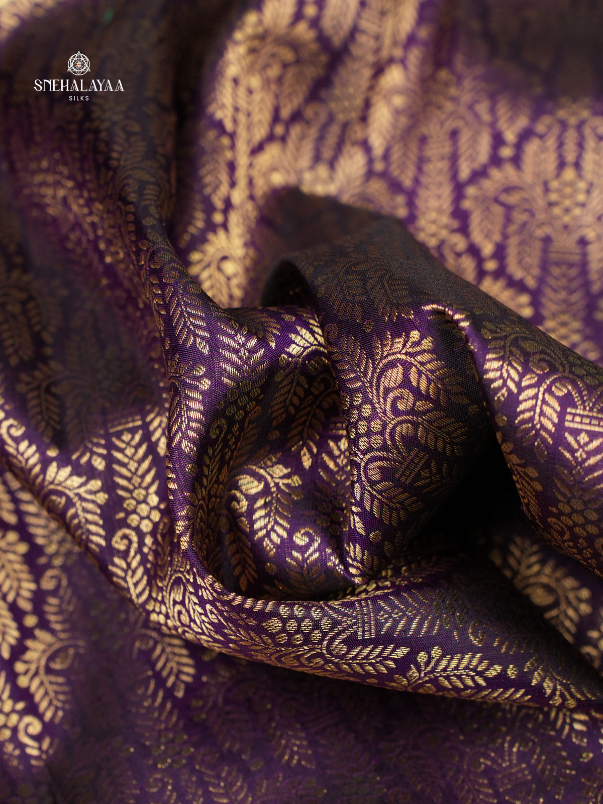 Purple Kanjivaram Silk Saree