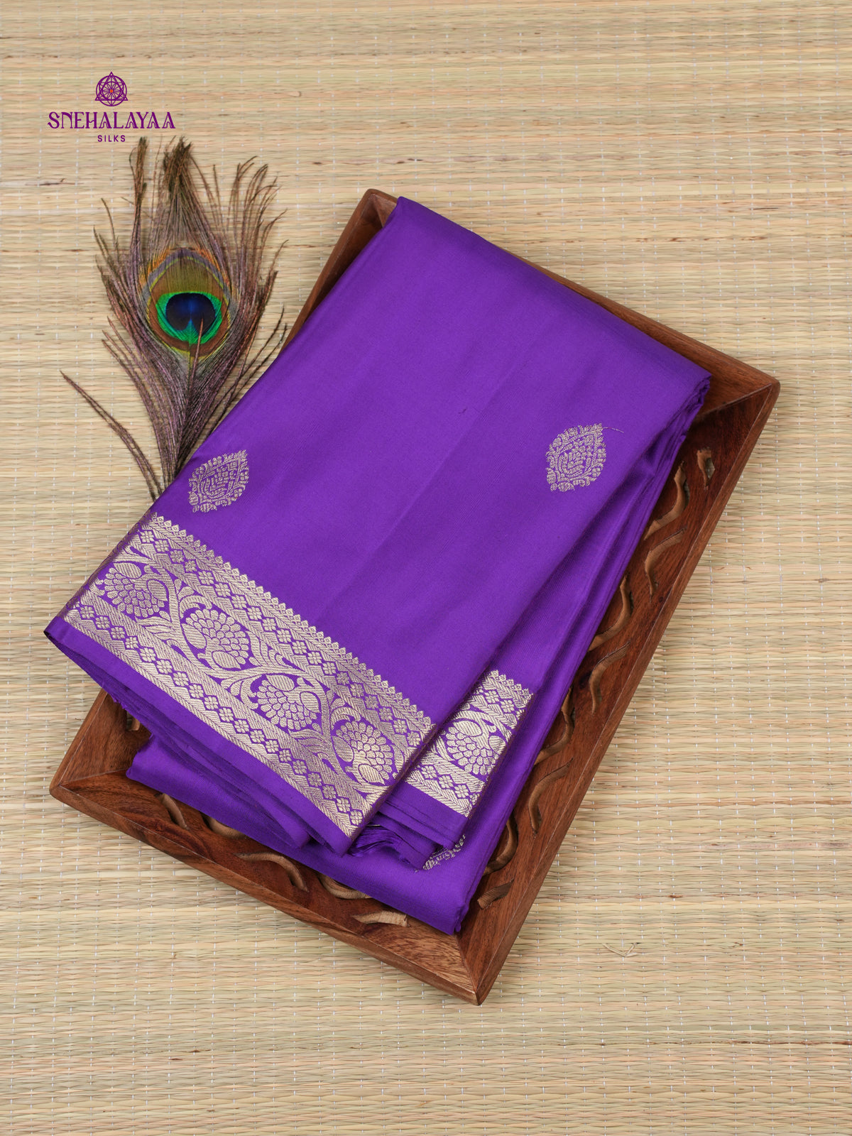 Royal Purple Kanjivaram Silk Saree