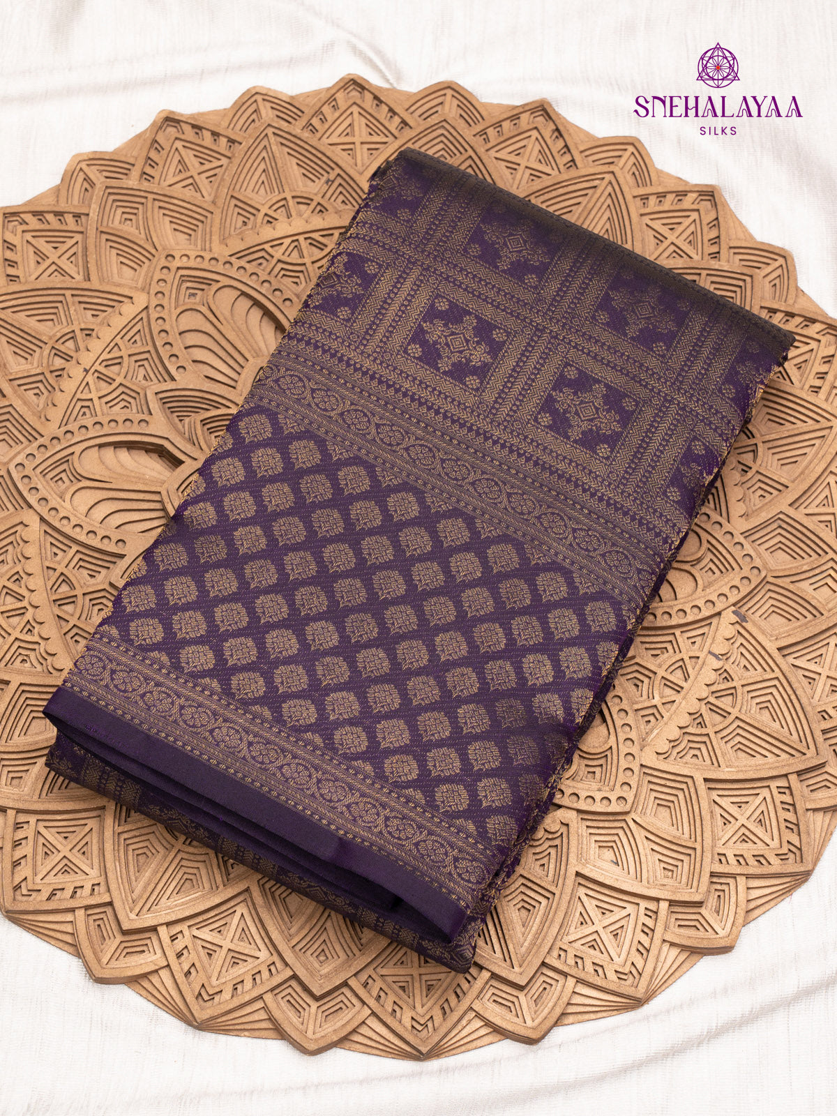 Navy Blue Kanjivaram Silk Saree