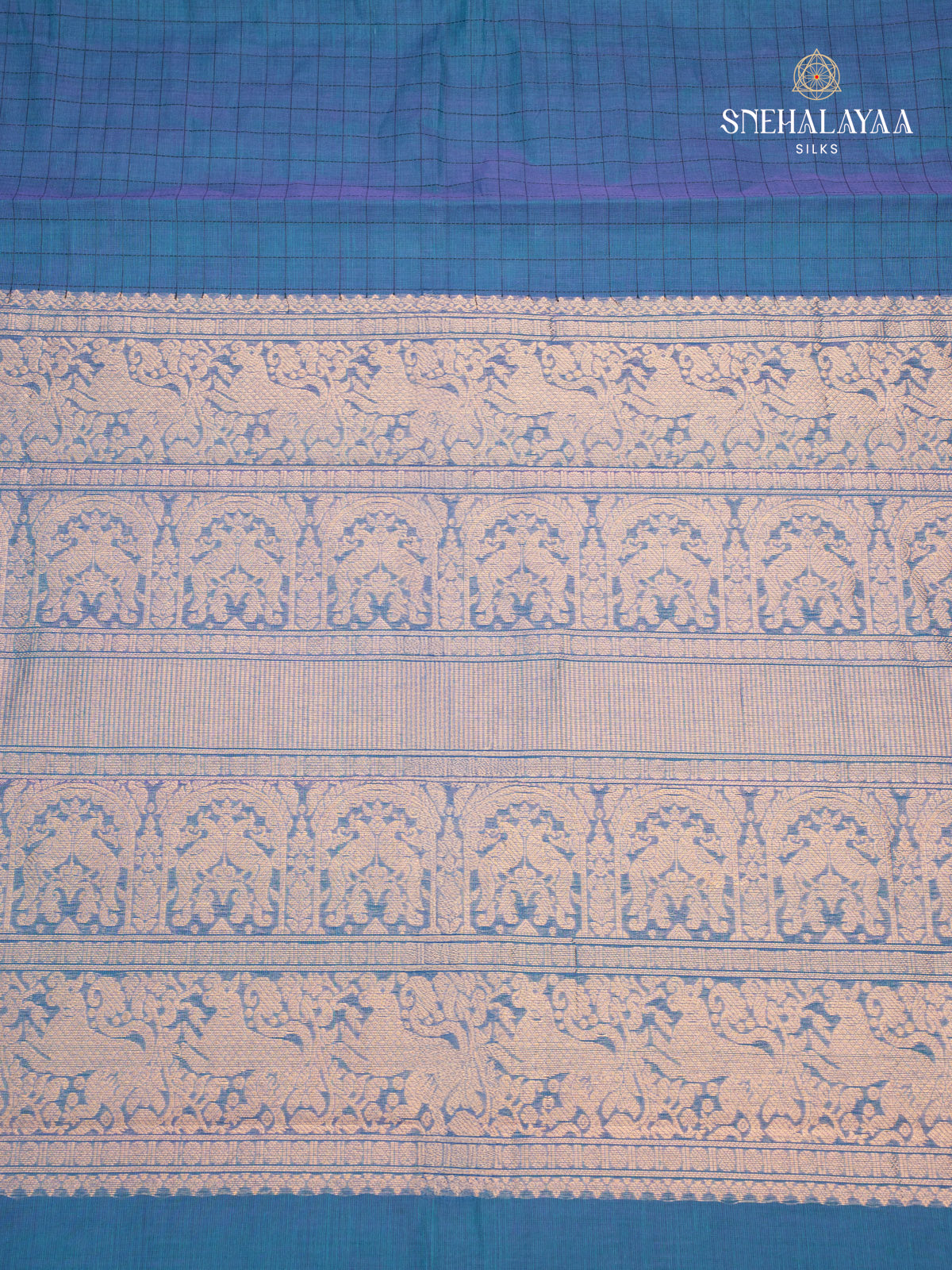 Blue Kanchi Cooton Saree