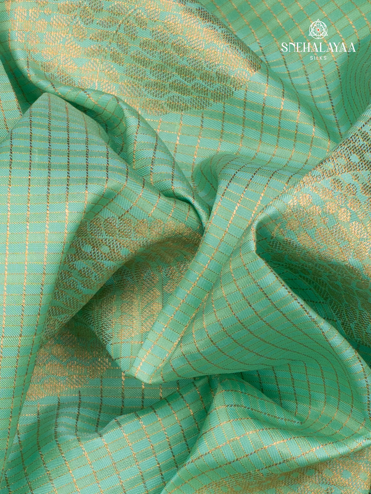 Teal Green Kanjivaram Silk Saree
