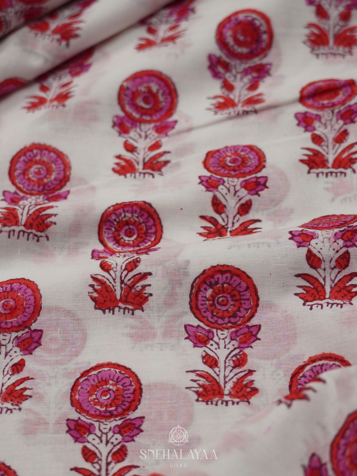 Off White Jaipur Cotton Saree