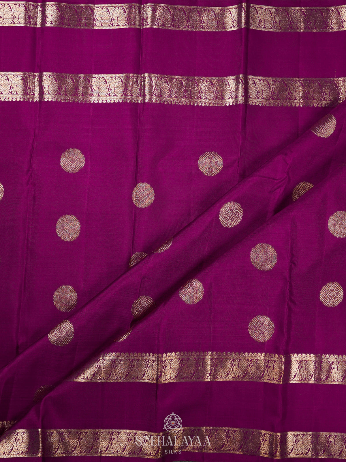 Magenta Kanjivaram Silk Saree