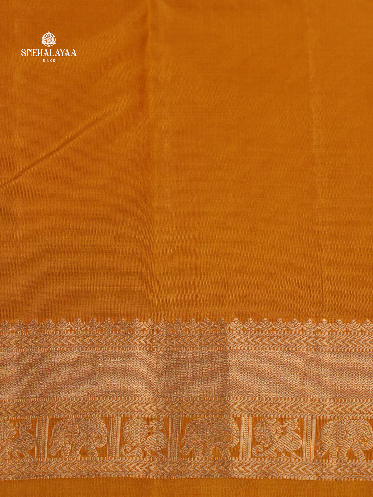 Rust Orange Kanjivaram Silk Saree